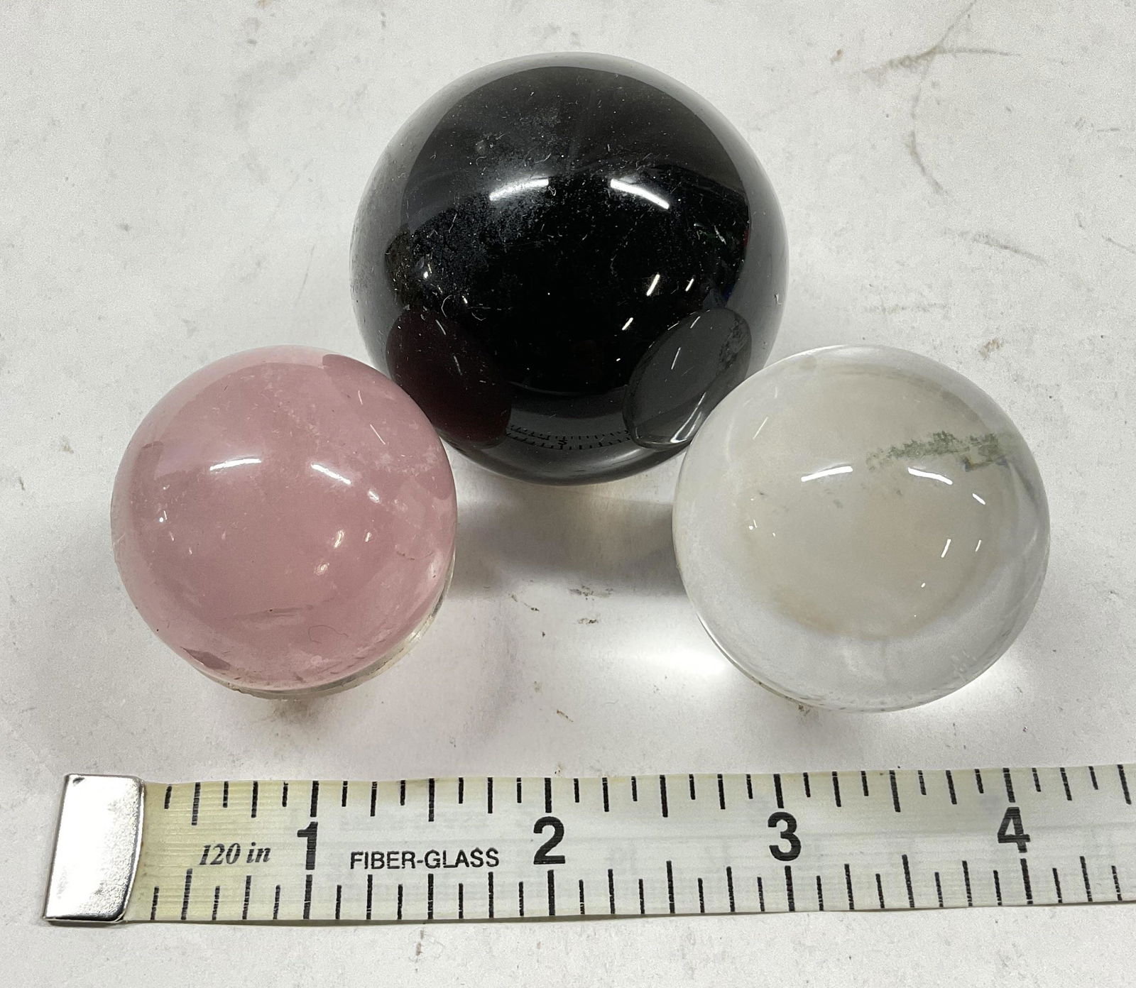 Natural Stone Sphere Ornaments W Stand (1 of 4)