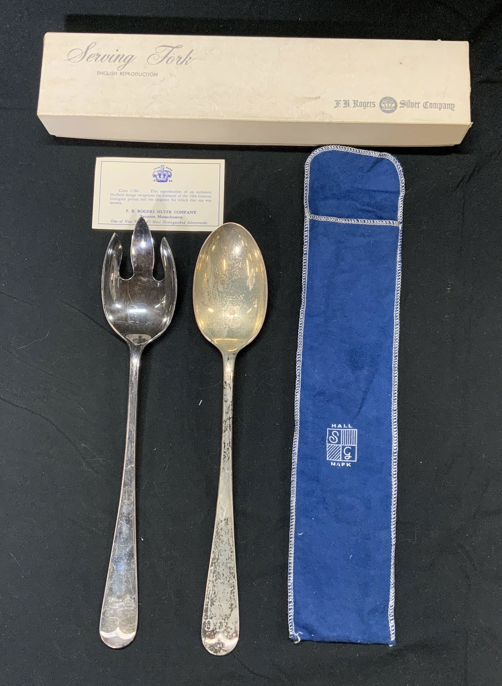 Lot 2 F.B. ROGERS Vtg Slvr Plated Serving Utensils (1 of 9)