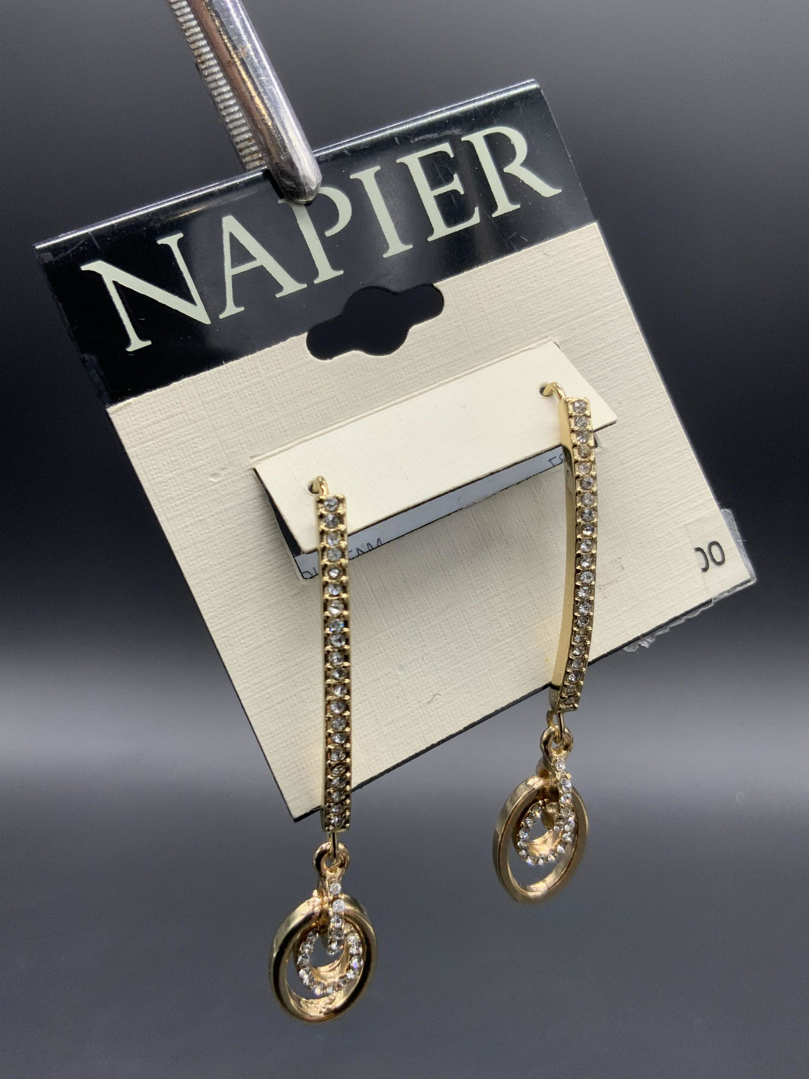NAPIER Dangling Drop Crystal Earrings, NWT Jewelry (1 of 9)