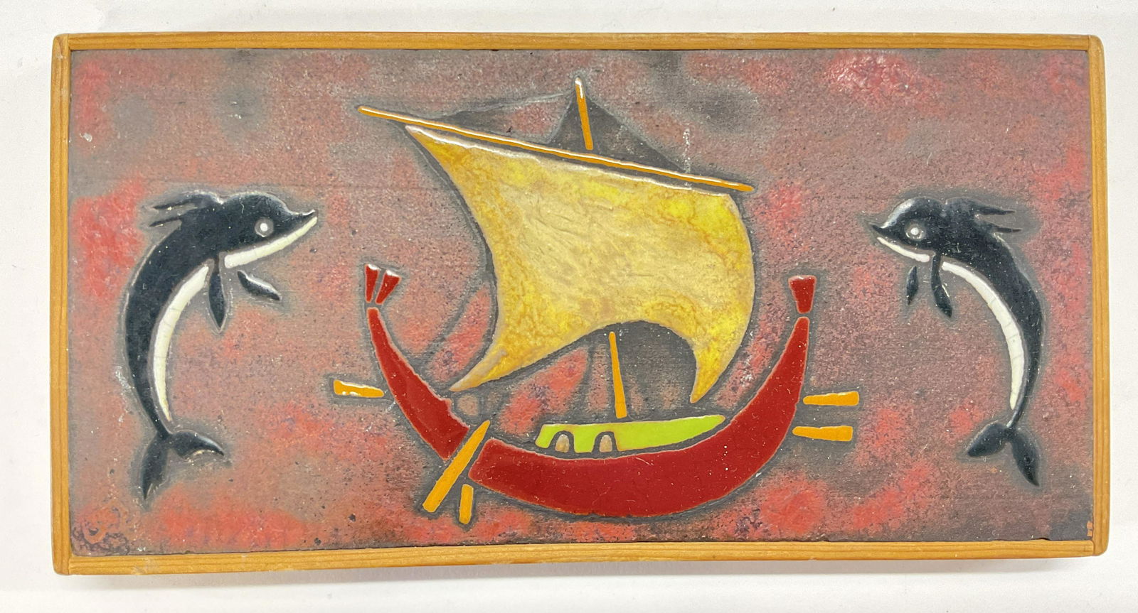 Ceramic Hand Painted Ceramic Tile, GREECE (1 of 4)