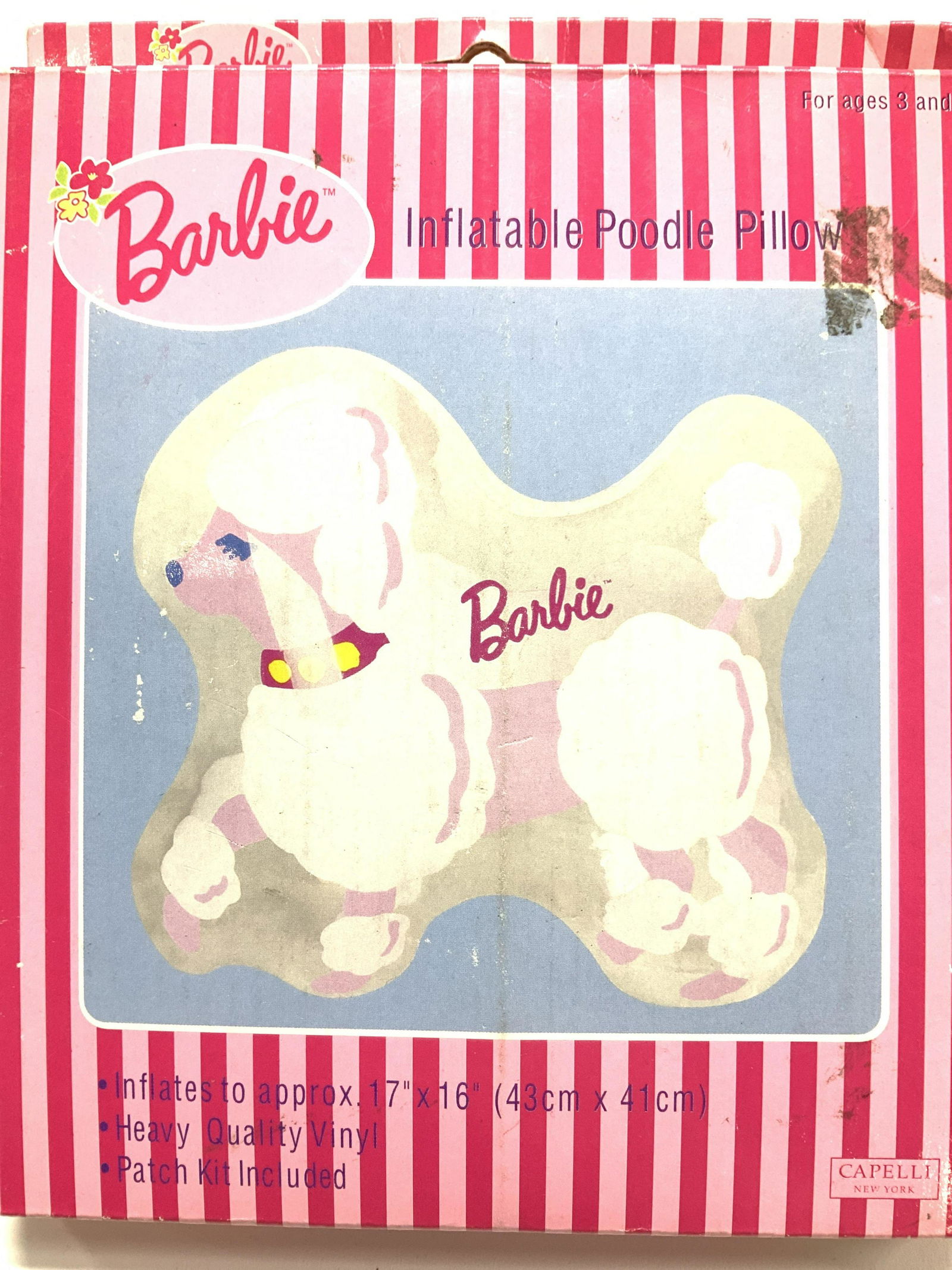 BARBIE Inflatable Vinyl Poodle Pillow, NIB (1 of 5)