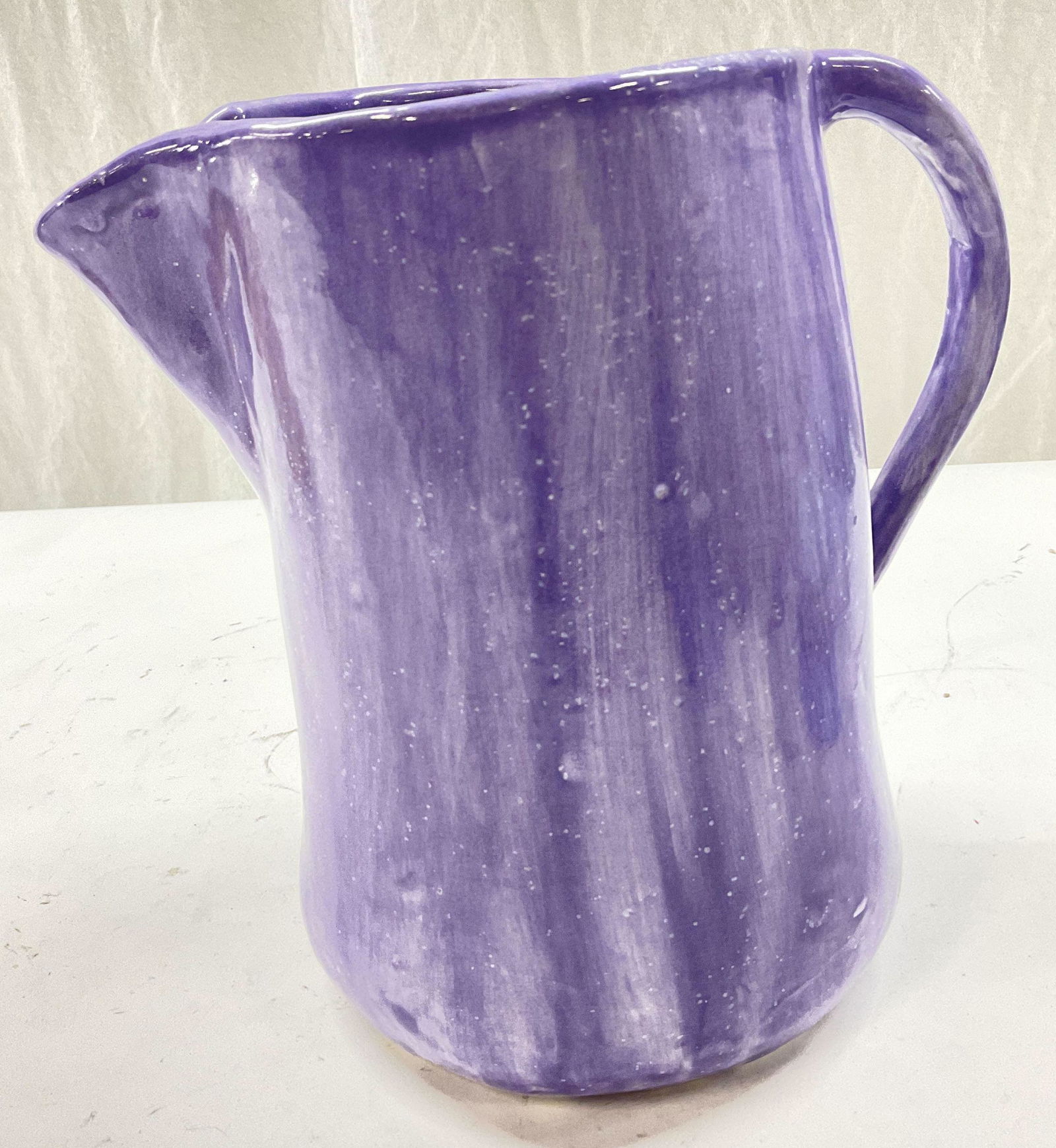 Ceramic Handmade Purple Pitcher (1 of 5)