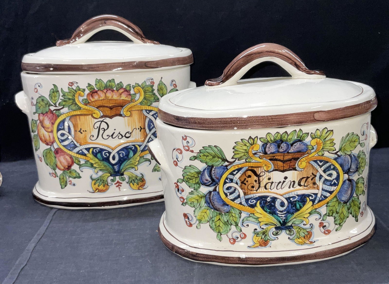 Pair Ceramic Kitchen Containers (1 of 7)