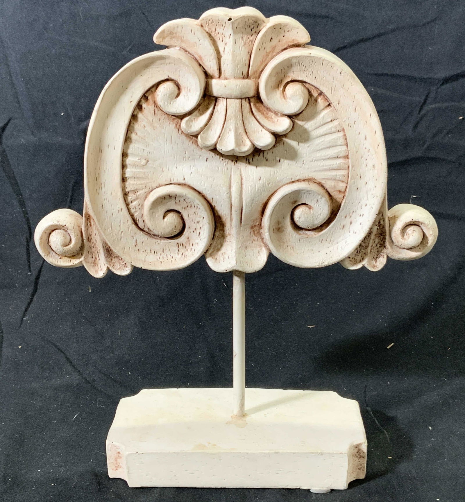 Vintage Painted Wood White Table Accessory (1 of 4)
