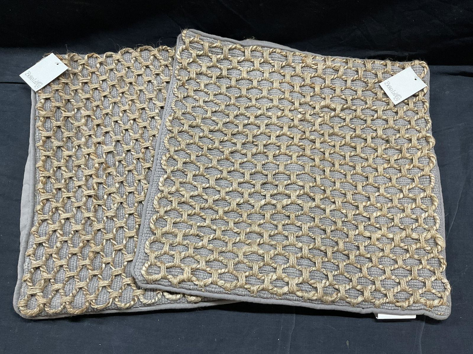 Pair BOHO LIVING Rope Woven Pillow Covers (1 of 5)