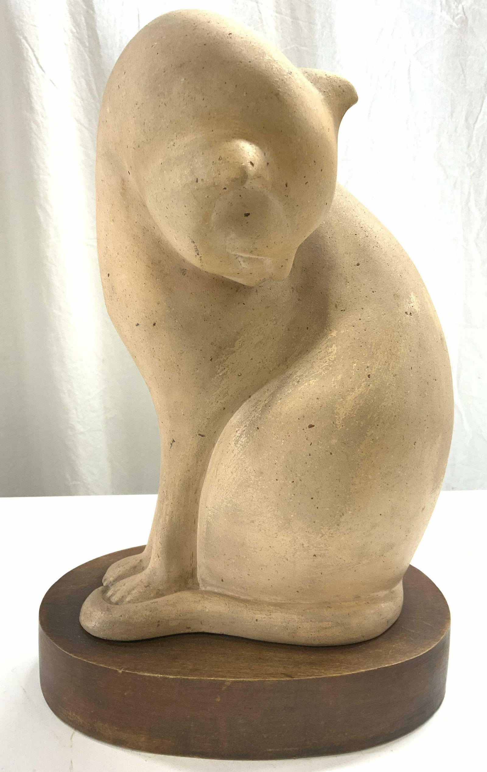 HIMME Signed Ceramic Cat Sculpture (1 of 10)