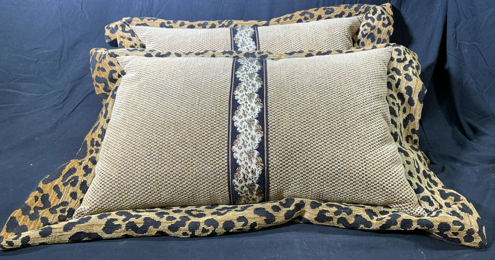 Pair Leopard Print Sham Pillows (1 of 5)