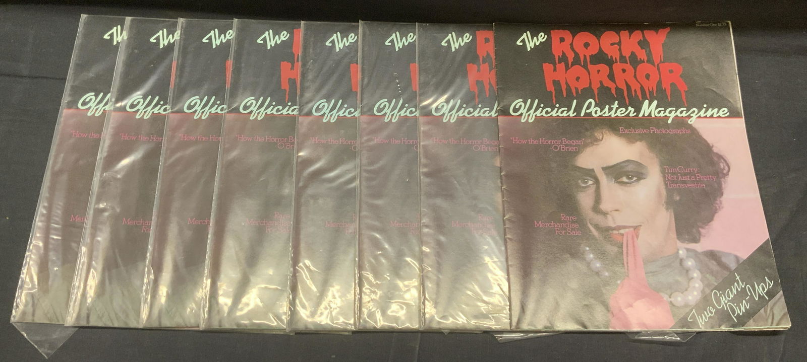 Lot of 8 Vtg Rocky Horror Poster Magazines (1 of 4)