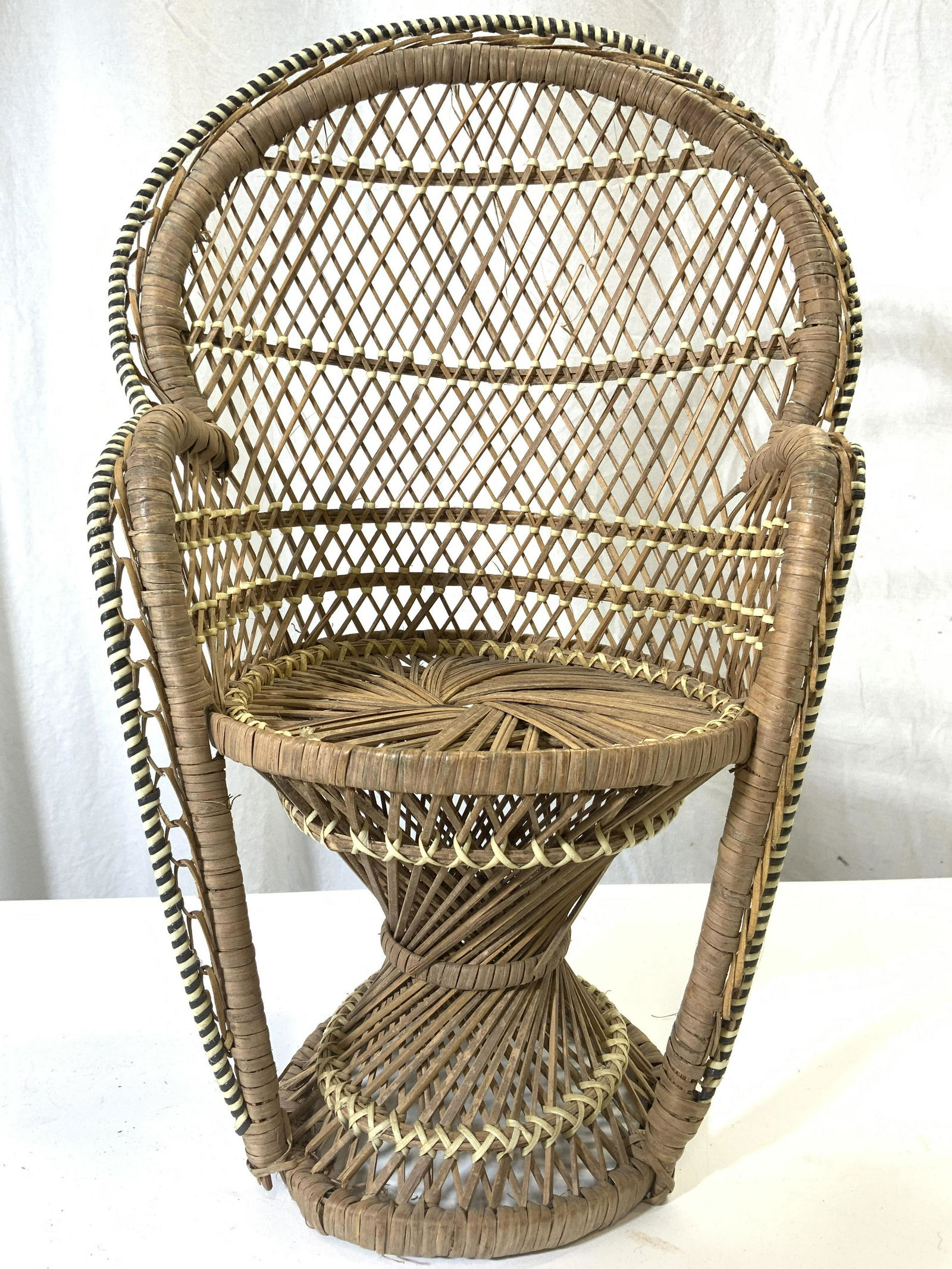 Salesman Sample Doll Scale Peacock Chair (1 of 8)