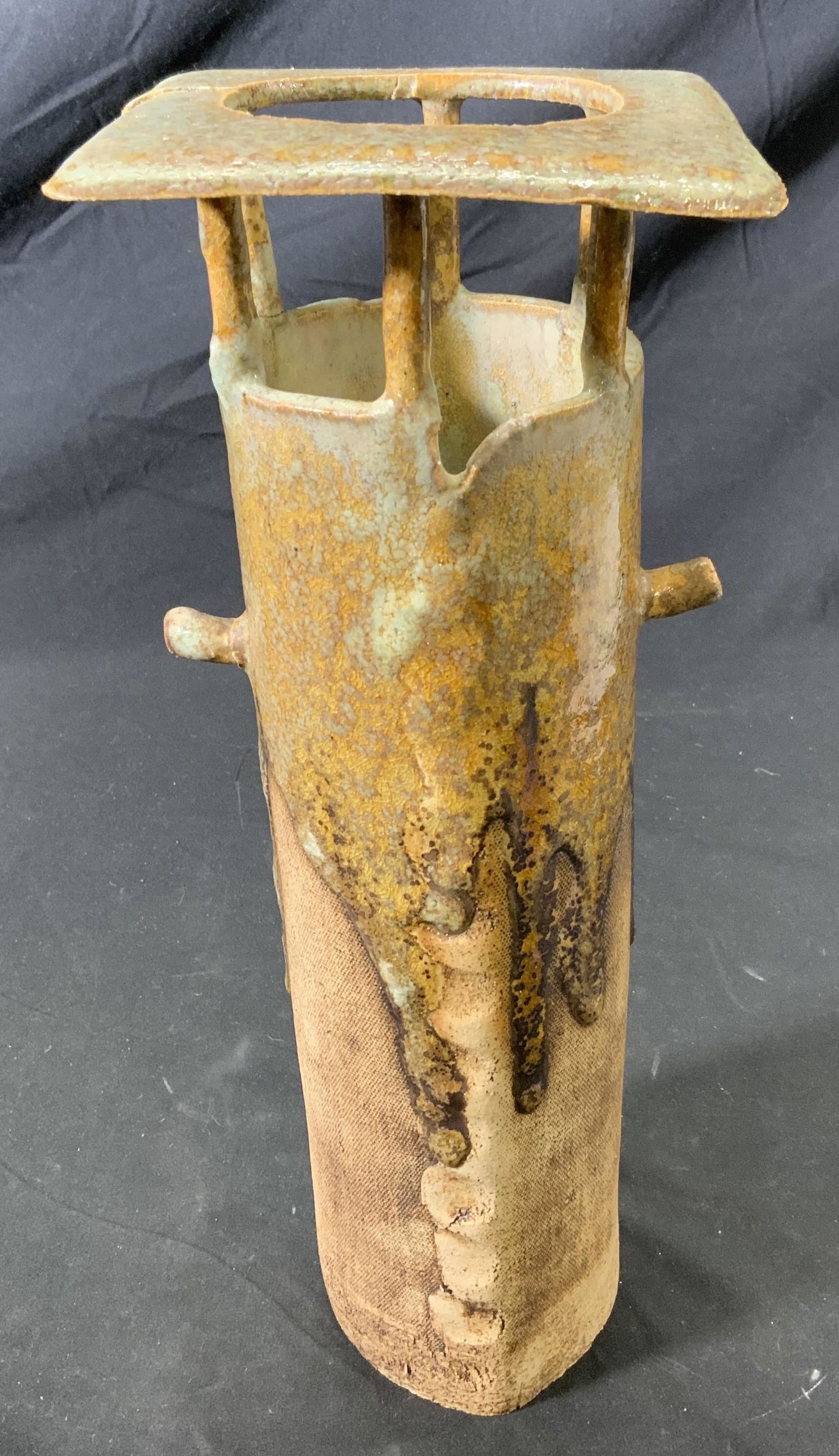 Textural Modern Art Pottery Vase (1 of 5)