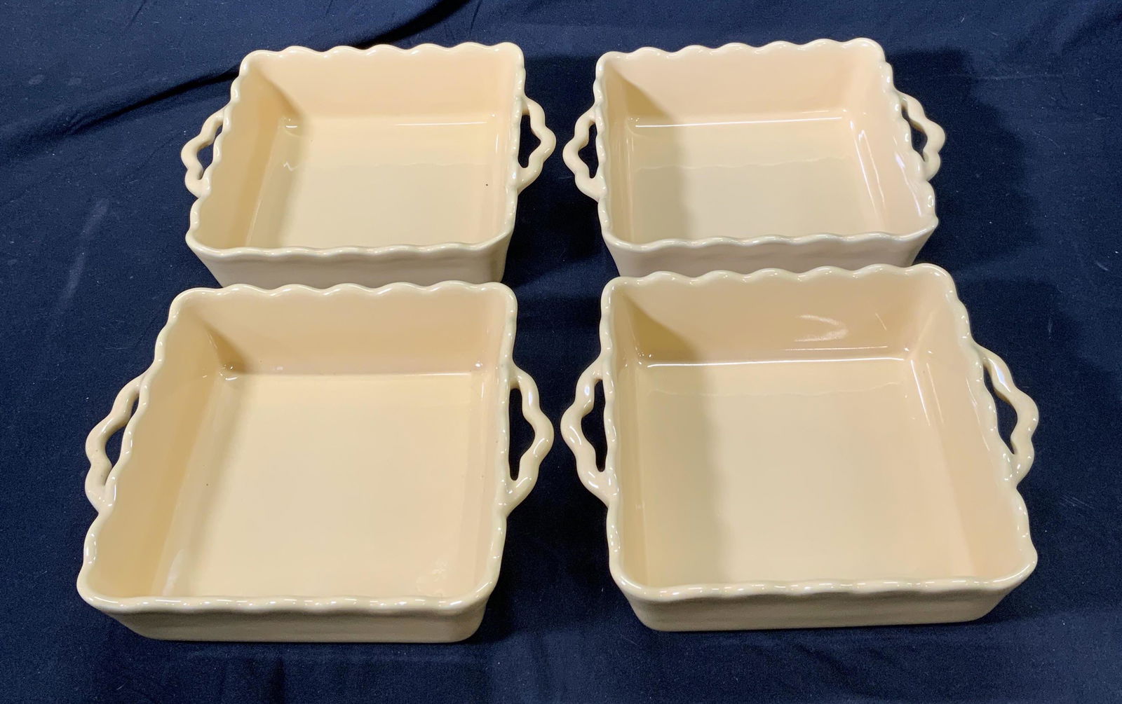Set 4 ARTISTIC ACCENTS Yellow Baking Dishes (1 of 4)
