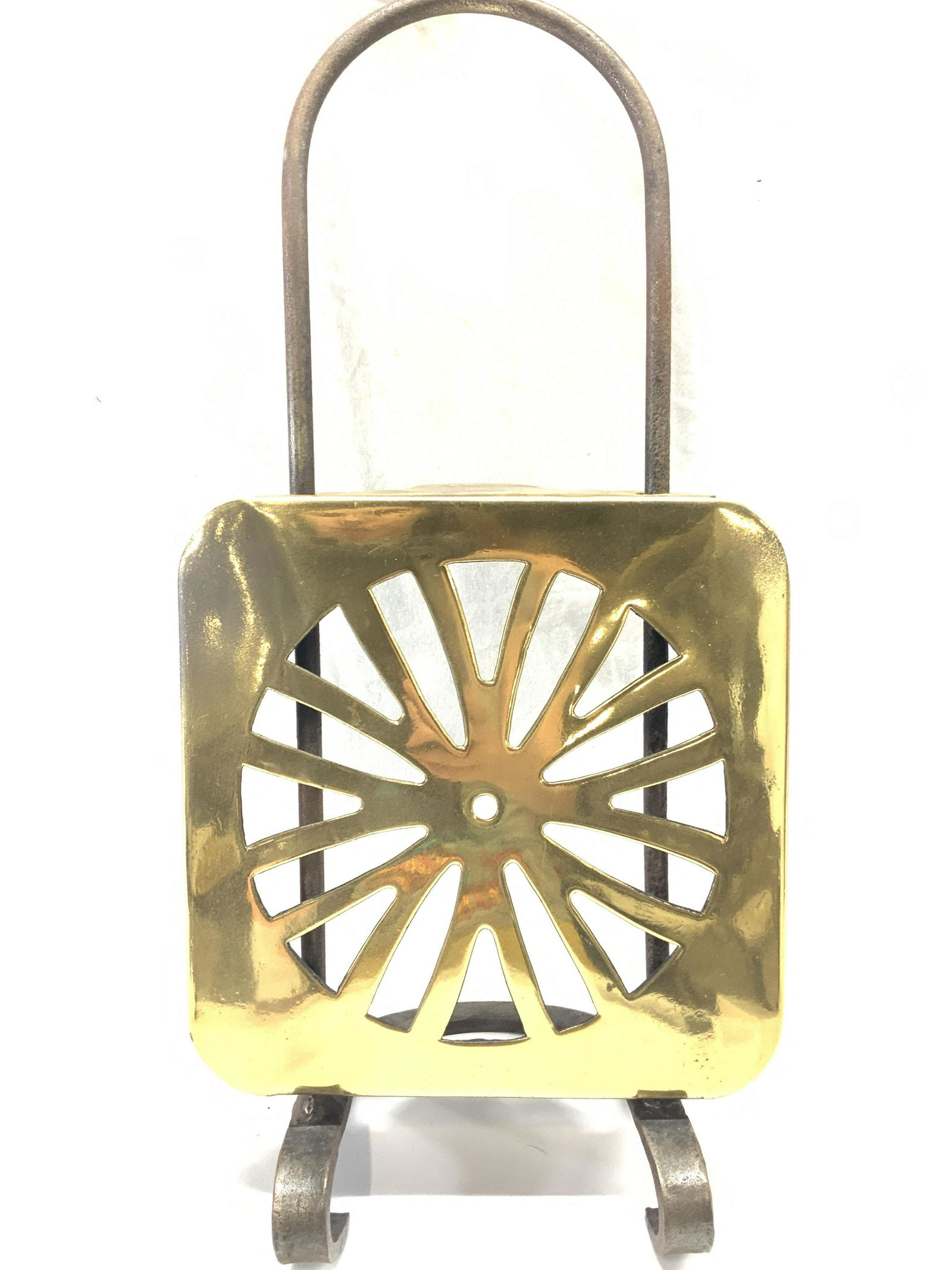 Vintage Brass & Iron Adjustable Trivet (1 of 9)