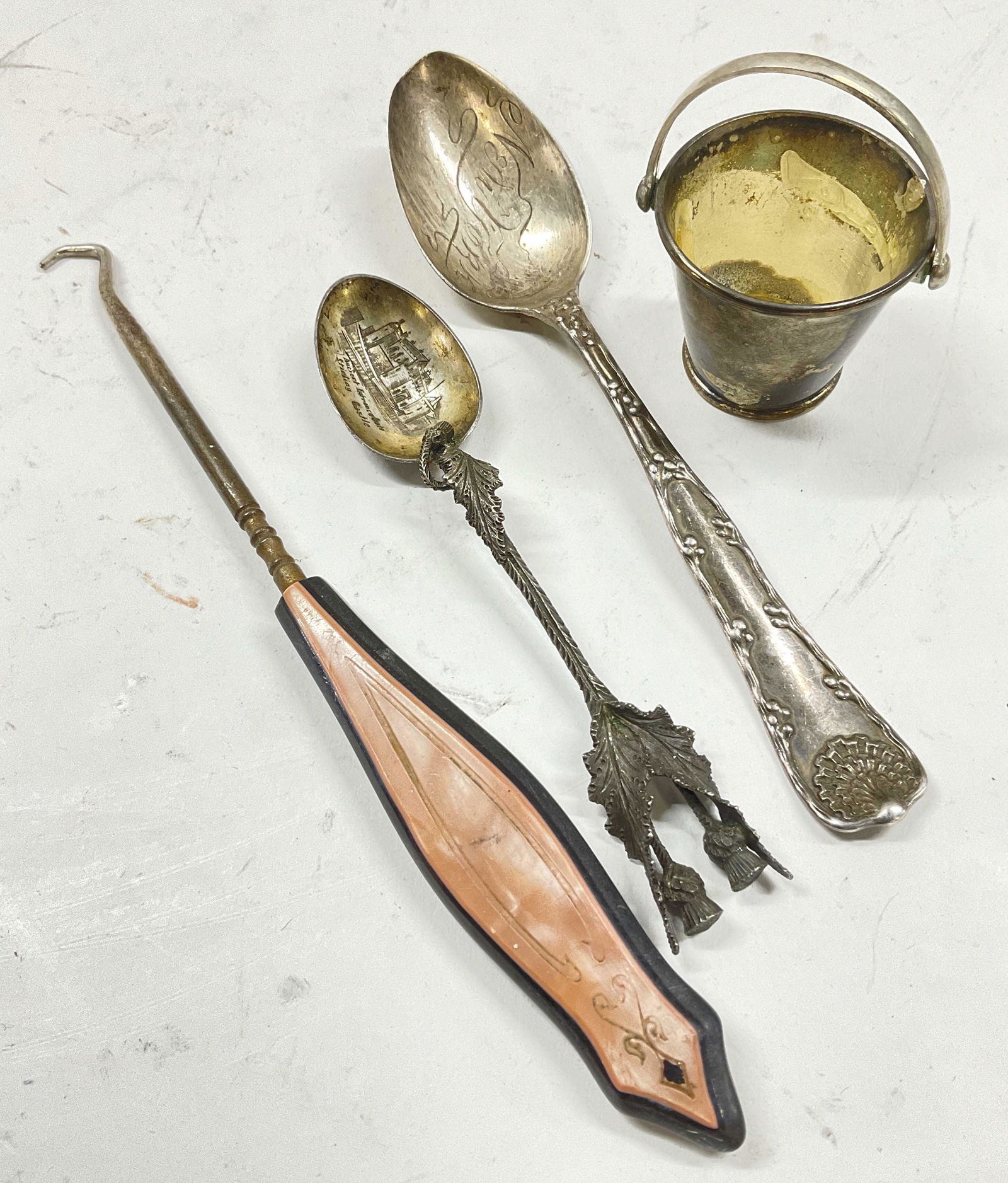 Lot 4 Vintage Items, Silver and More (1 of 5)