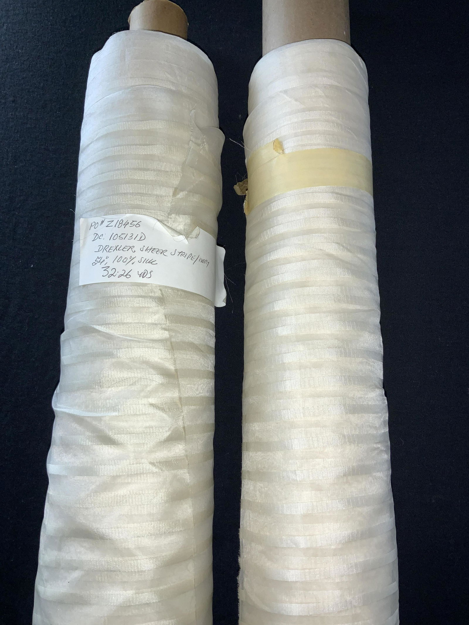 Lot2 Bolts Drexler Sheer Silk Fabric Upholstery (1 of 6)
