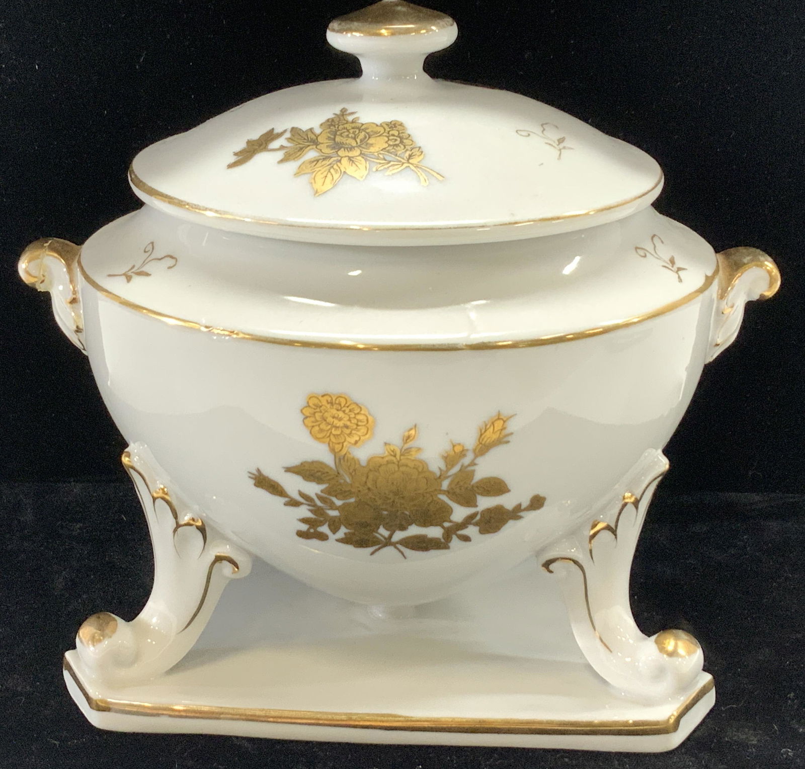 Arnart Creations White Gilt Rose Porcelain Vessel (1 of 7)
