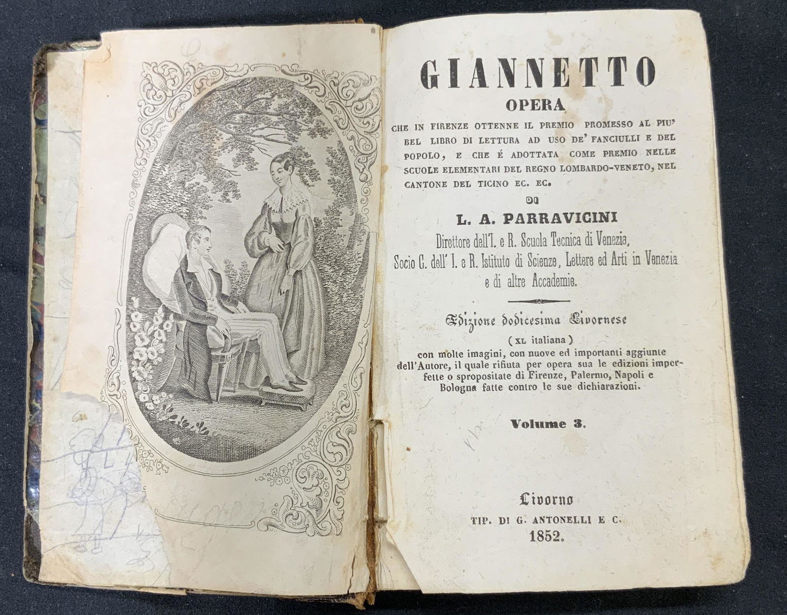 GIANNETTO opera, L.A. Parravicini, Antique Book (1 of 5)