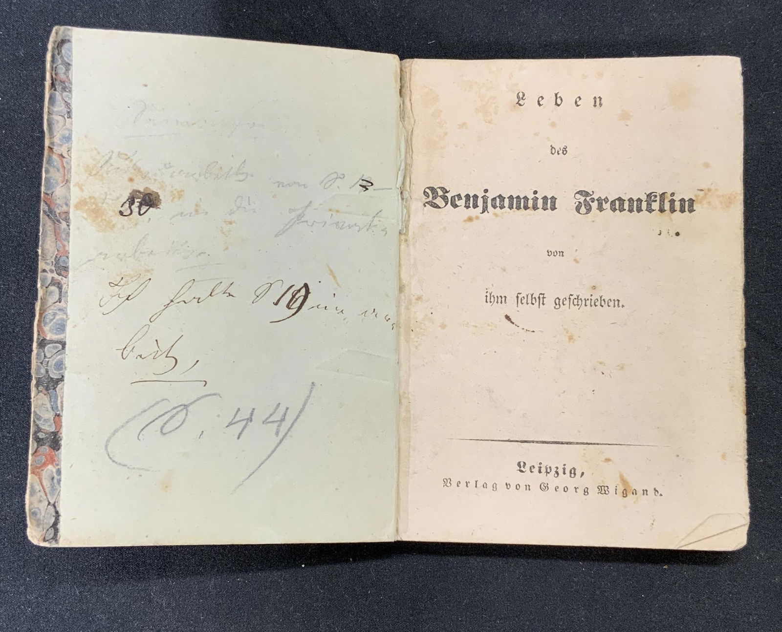 Antique Miniature German Benjamin Franklin Book (1 of 4)