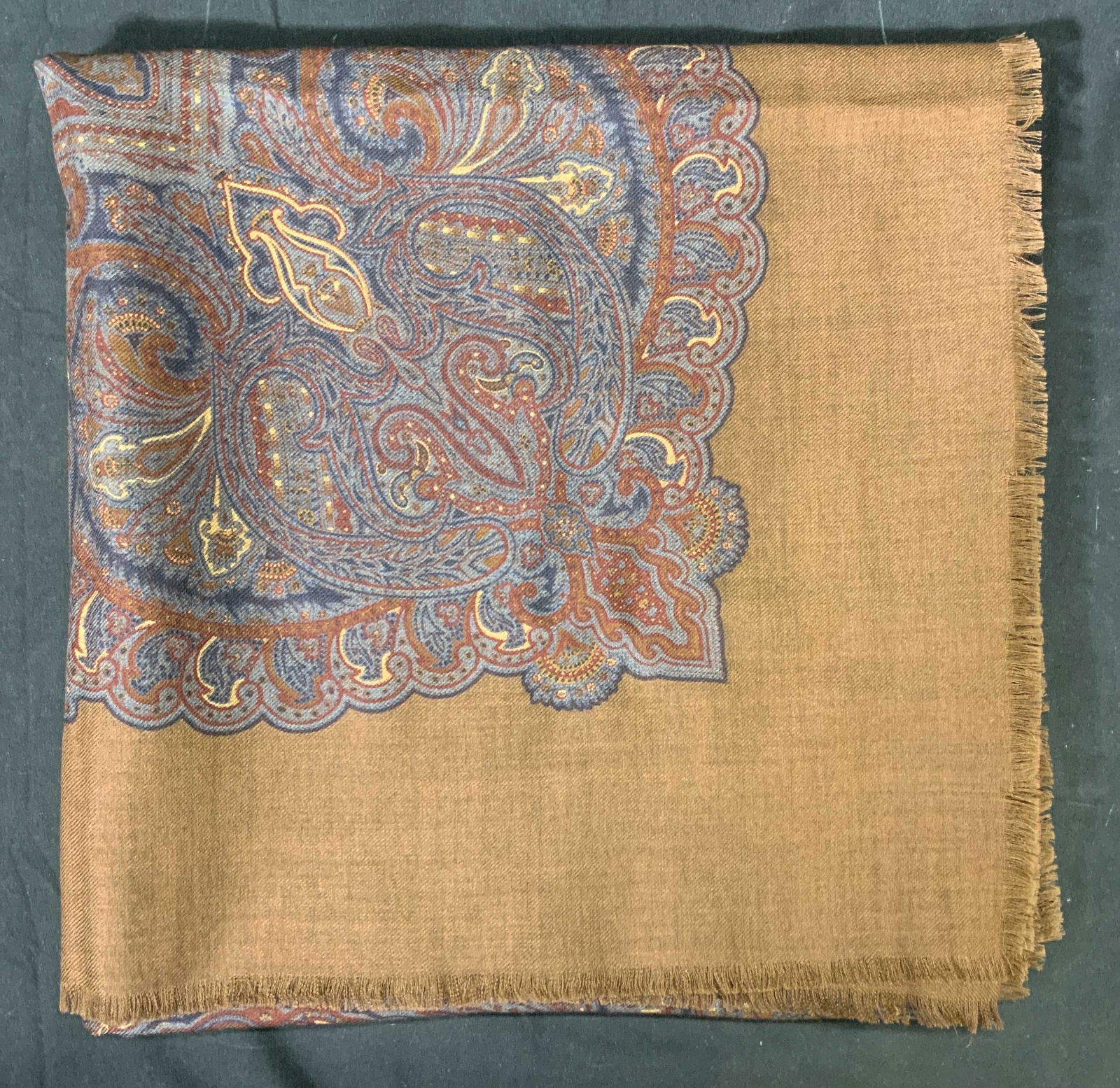 JOSPEH ABBOUD Multi Tone Paisley Print Scarf (1 of 7)