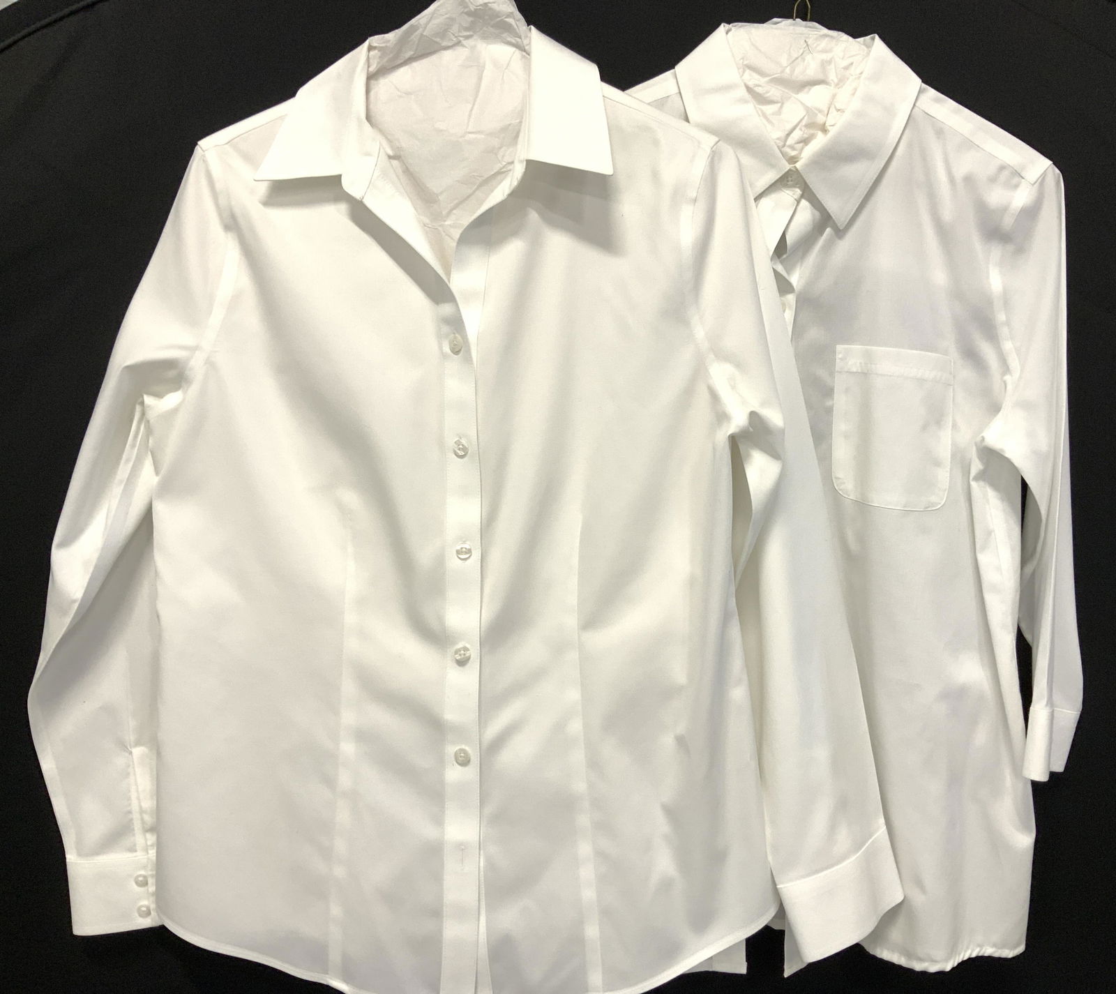 Lot2 Chicos No Iron White Button Down Shirts (1 of 5)