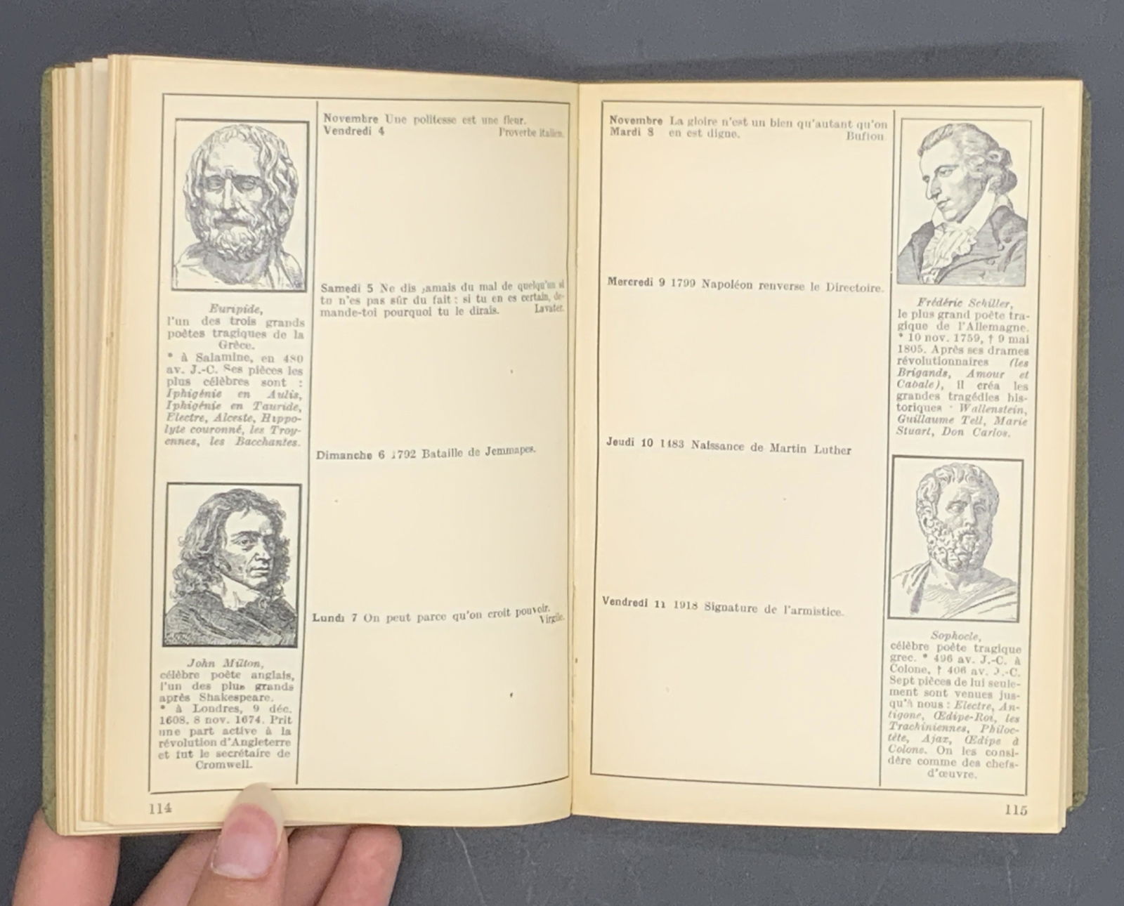 Almanch Pestalozzi Vintage French Book (1 of 4)