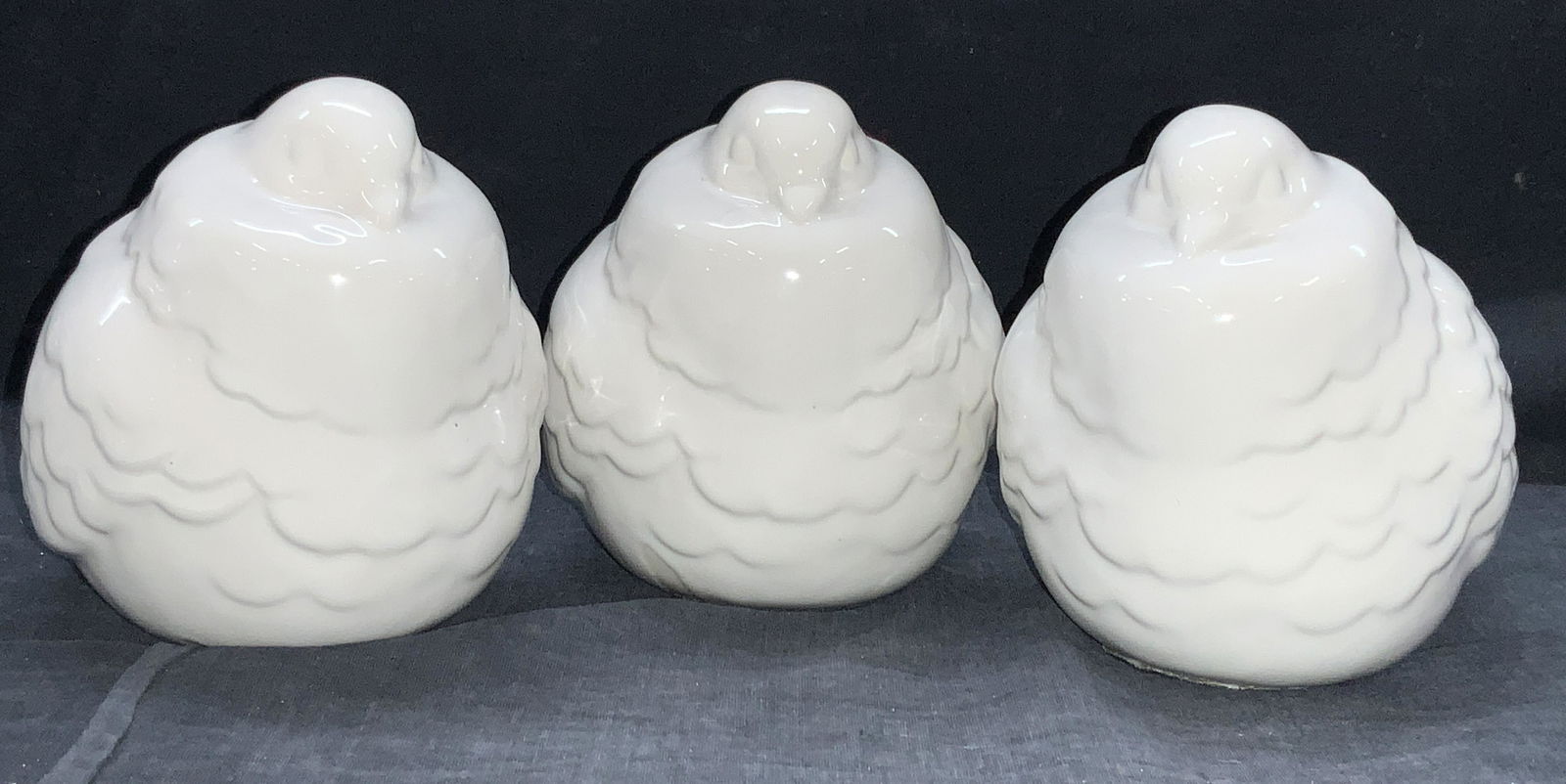 Lot3 LAZY SUSAN Hand Crafted Ceramic Bird Figurals (1 of 7)