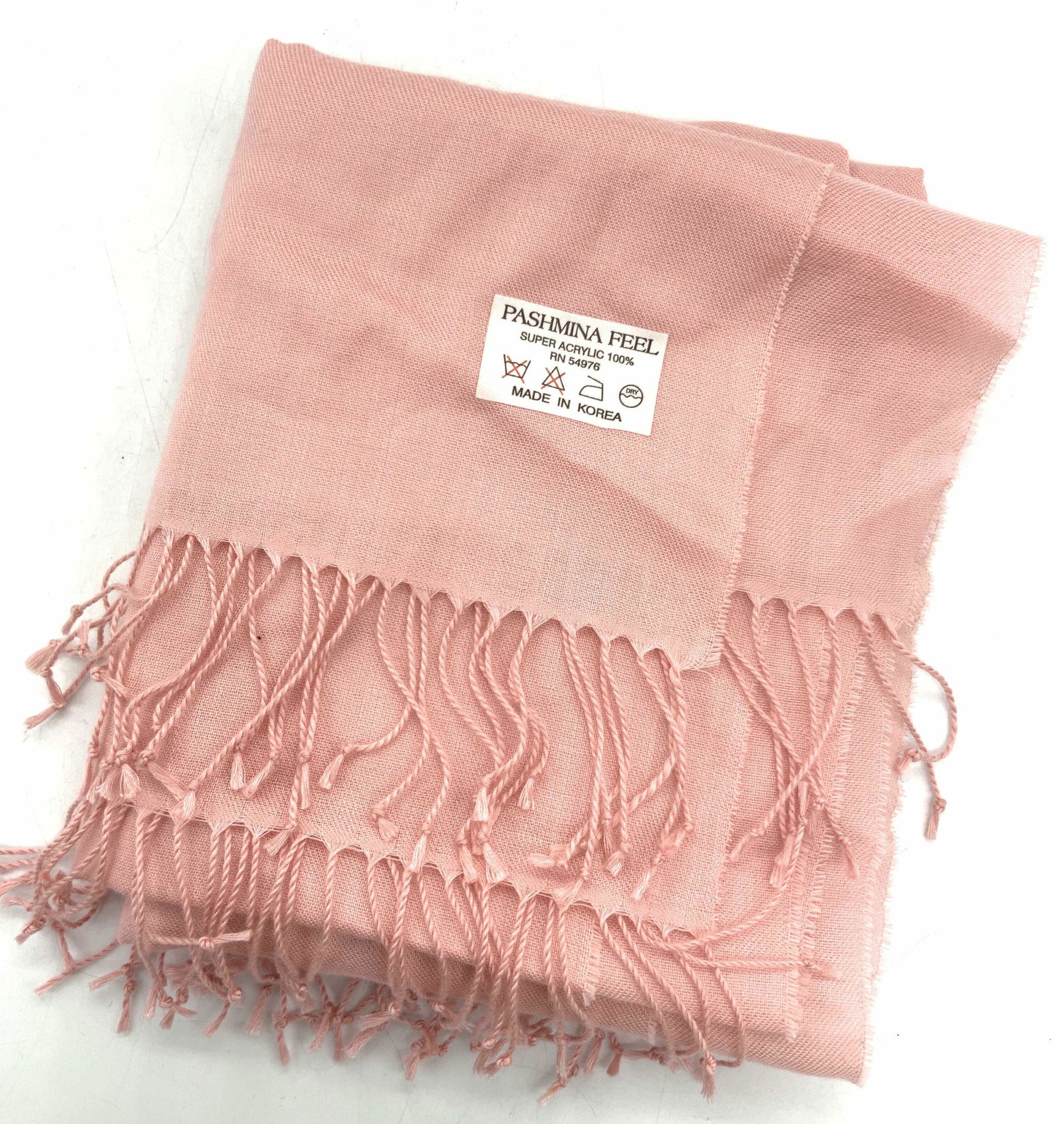 Pashmina Feel Super Acrylic Fringe Scarf, Korea (1 of 5)