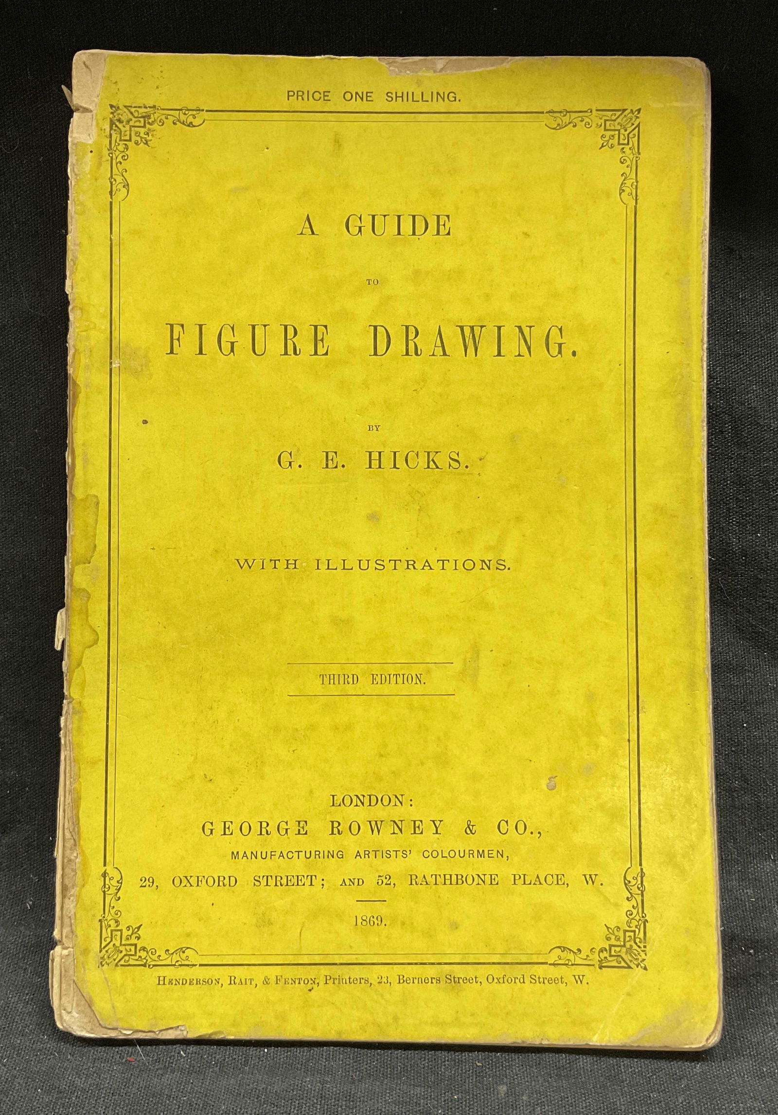 Antique GE HICKS Guide to Figure Drawing Book (1 of 8)