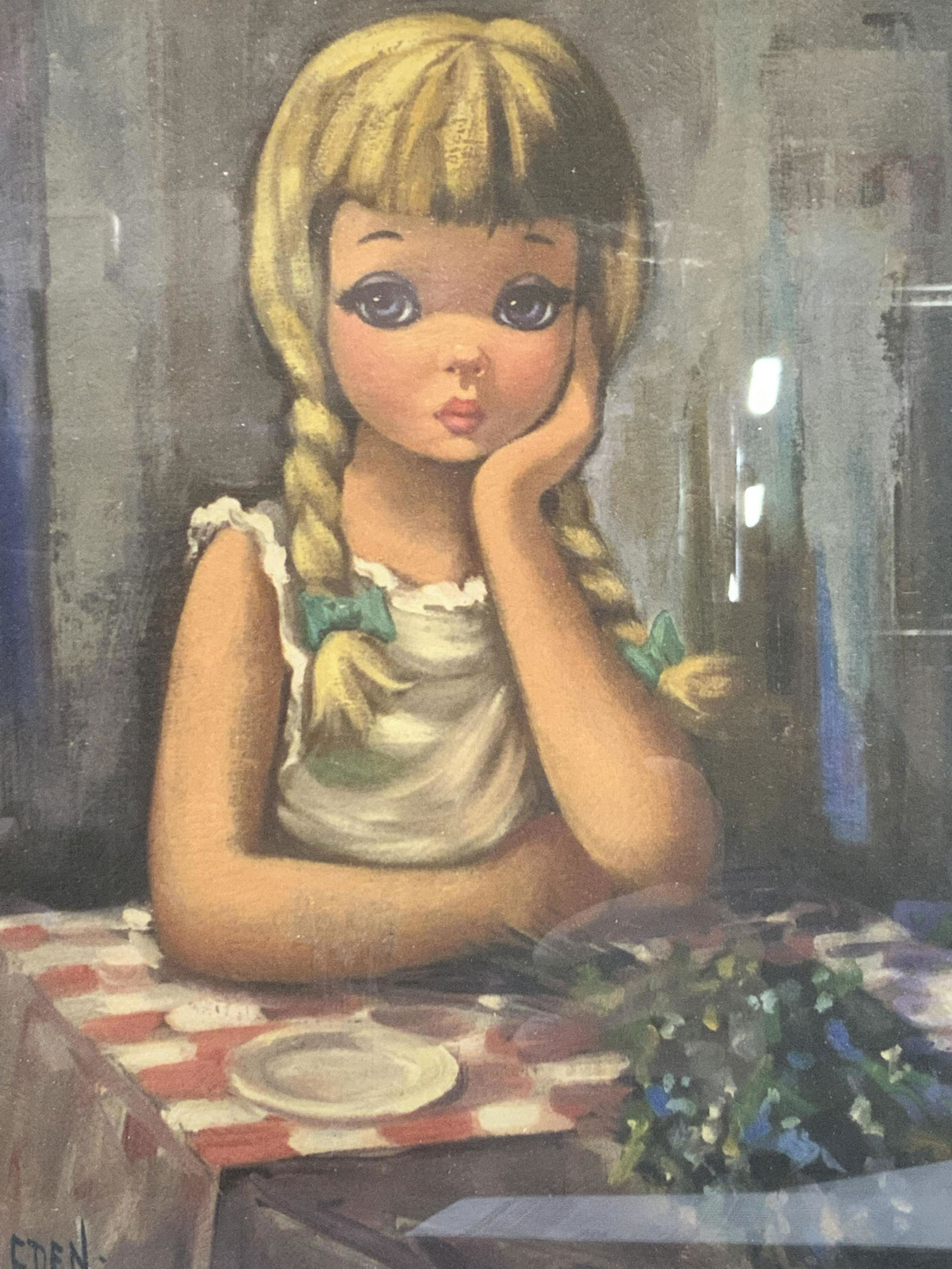 EDEN Big Eyed Girl Lithograph (1 of 5)