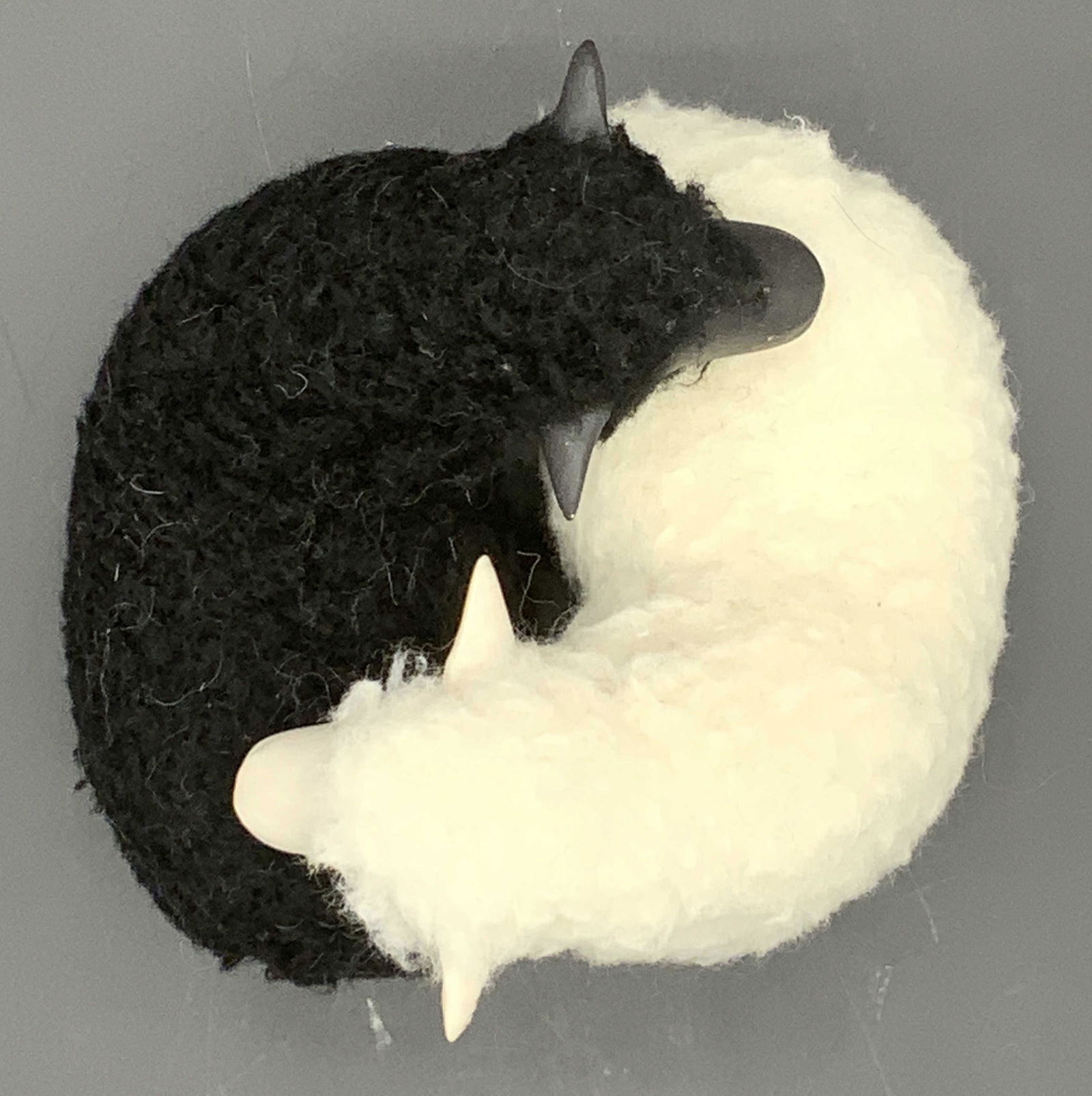 Figural Ying and Yang Sheep Tabletop Decor (1 of 4)