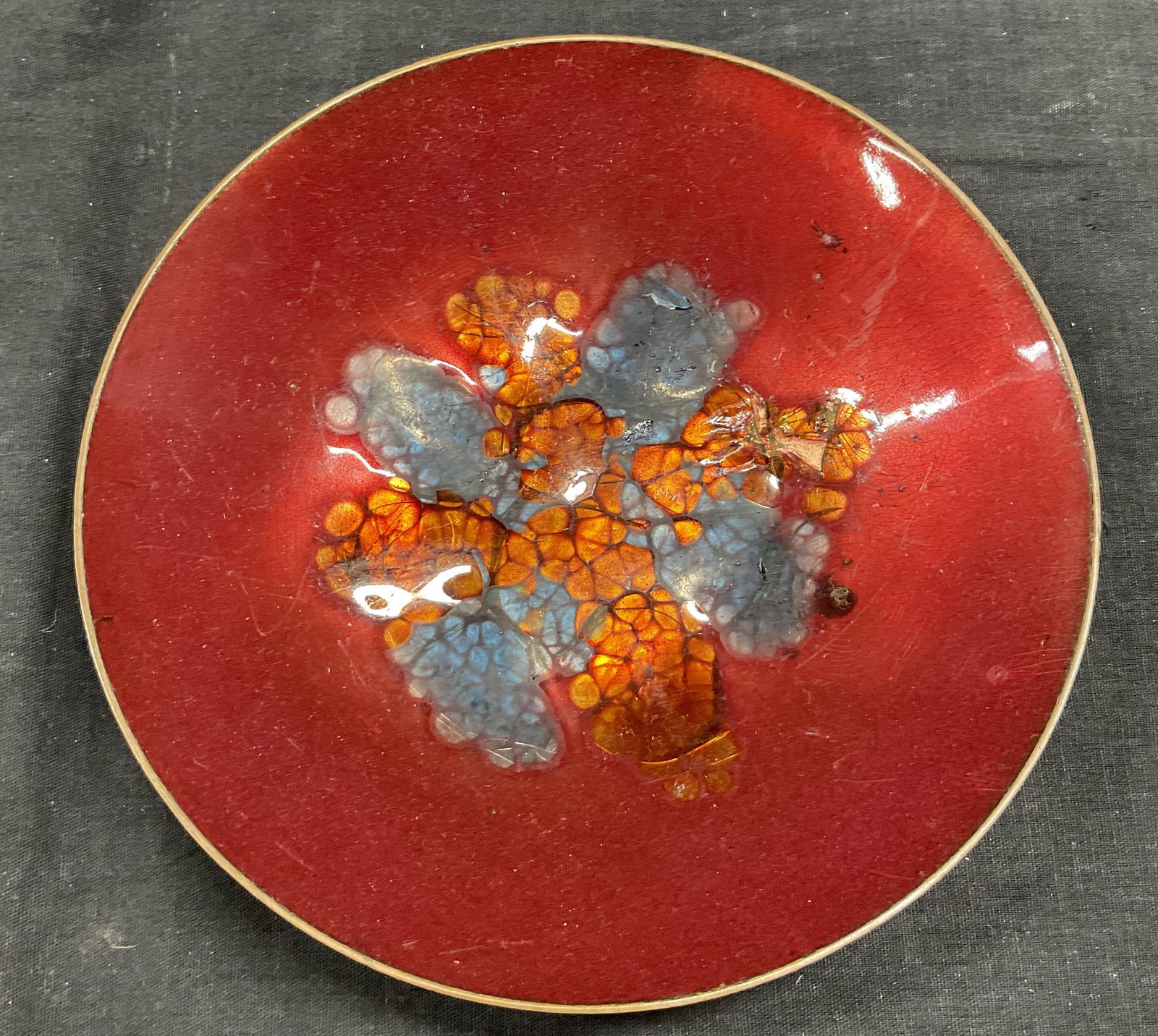 Signed Enameled Bowl (1 of 5)