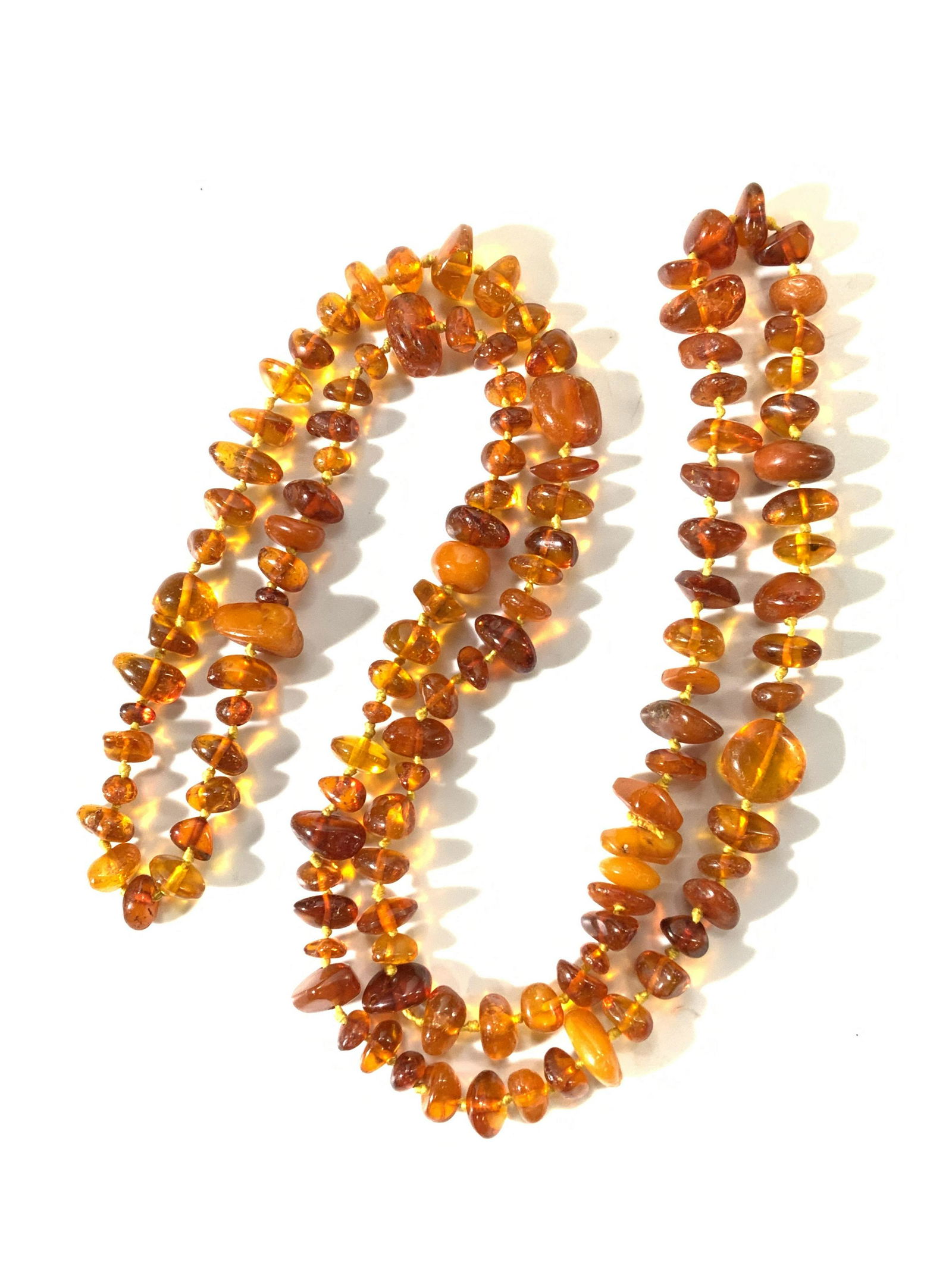 Vintage Amber Style Opera Necklace, Jewelry (1 of 4)