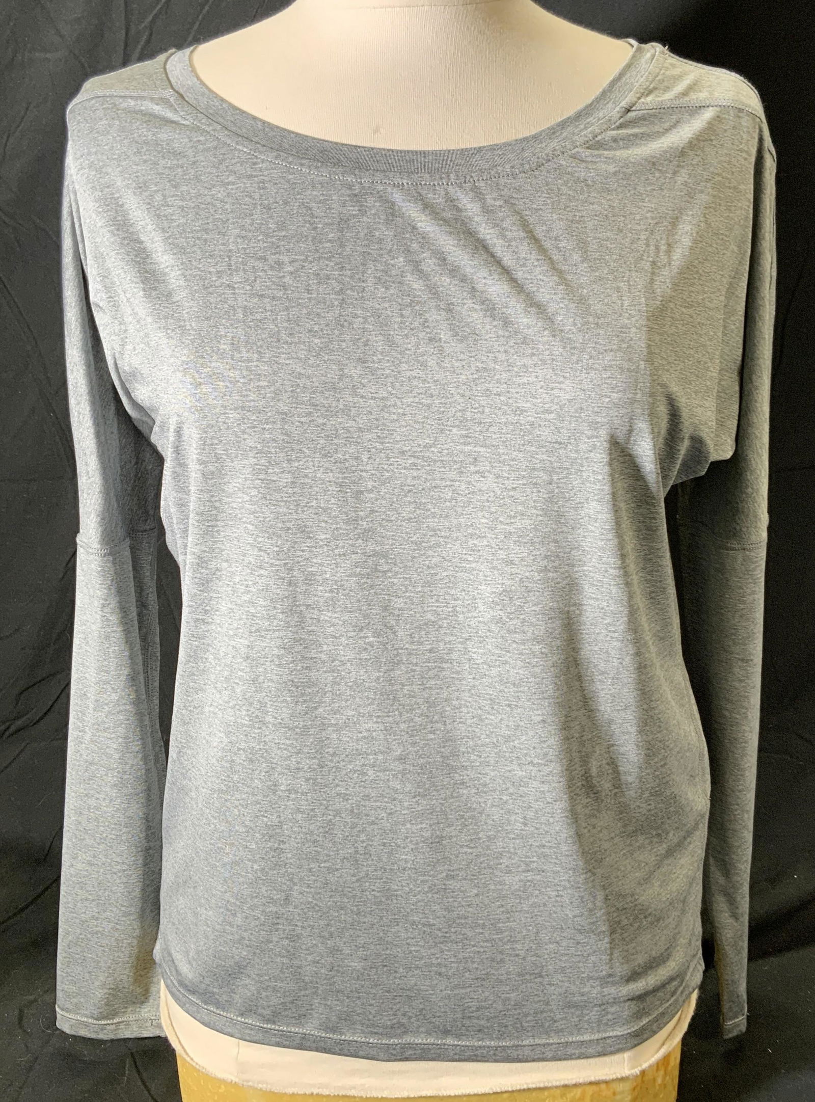 WALL + WATER Gray Long Sleeve Workout Top (1 of 4)