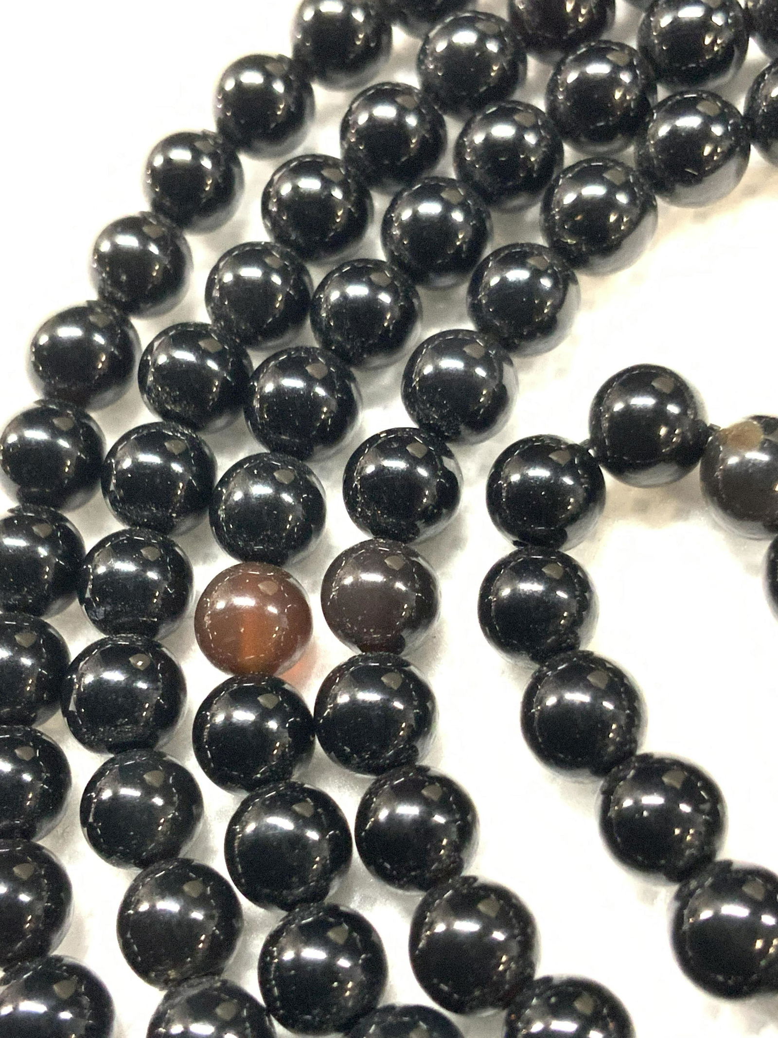 Onyx Stone Beaded Necklace (1 of 4)