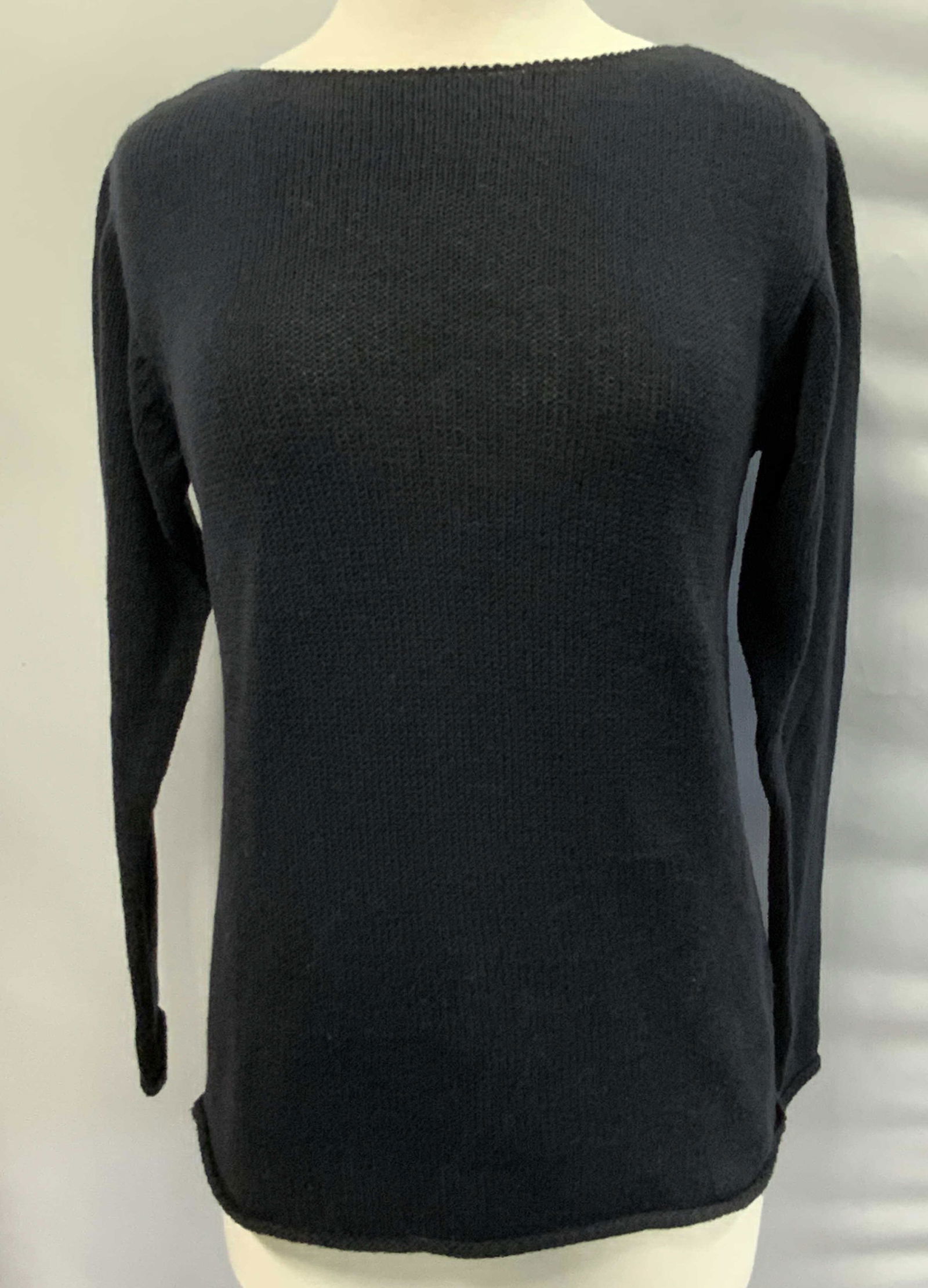 LAFAYETTE 148 Black Long Sleeve Knit Sweater (1 of 4)