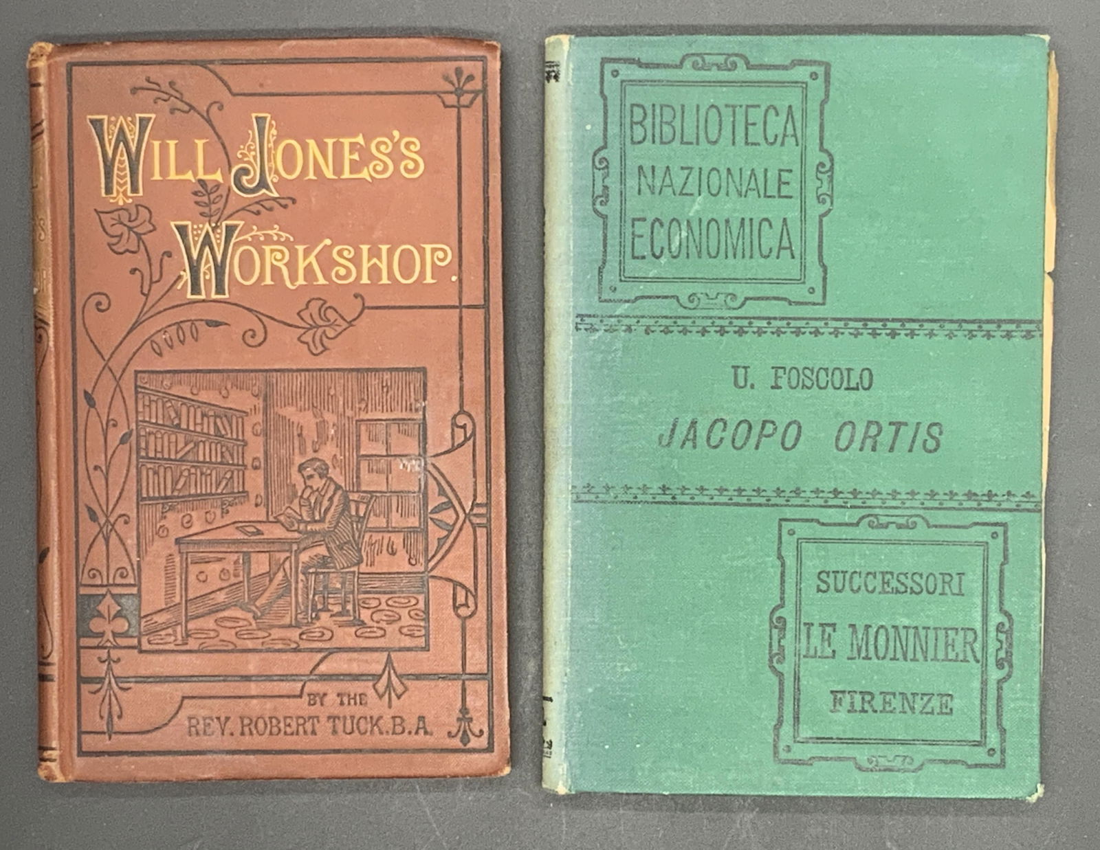 Pair of Antique Engraved Hardcover Books (1 of 4)