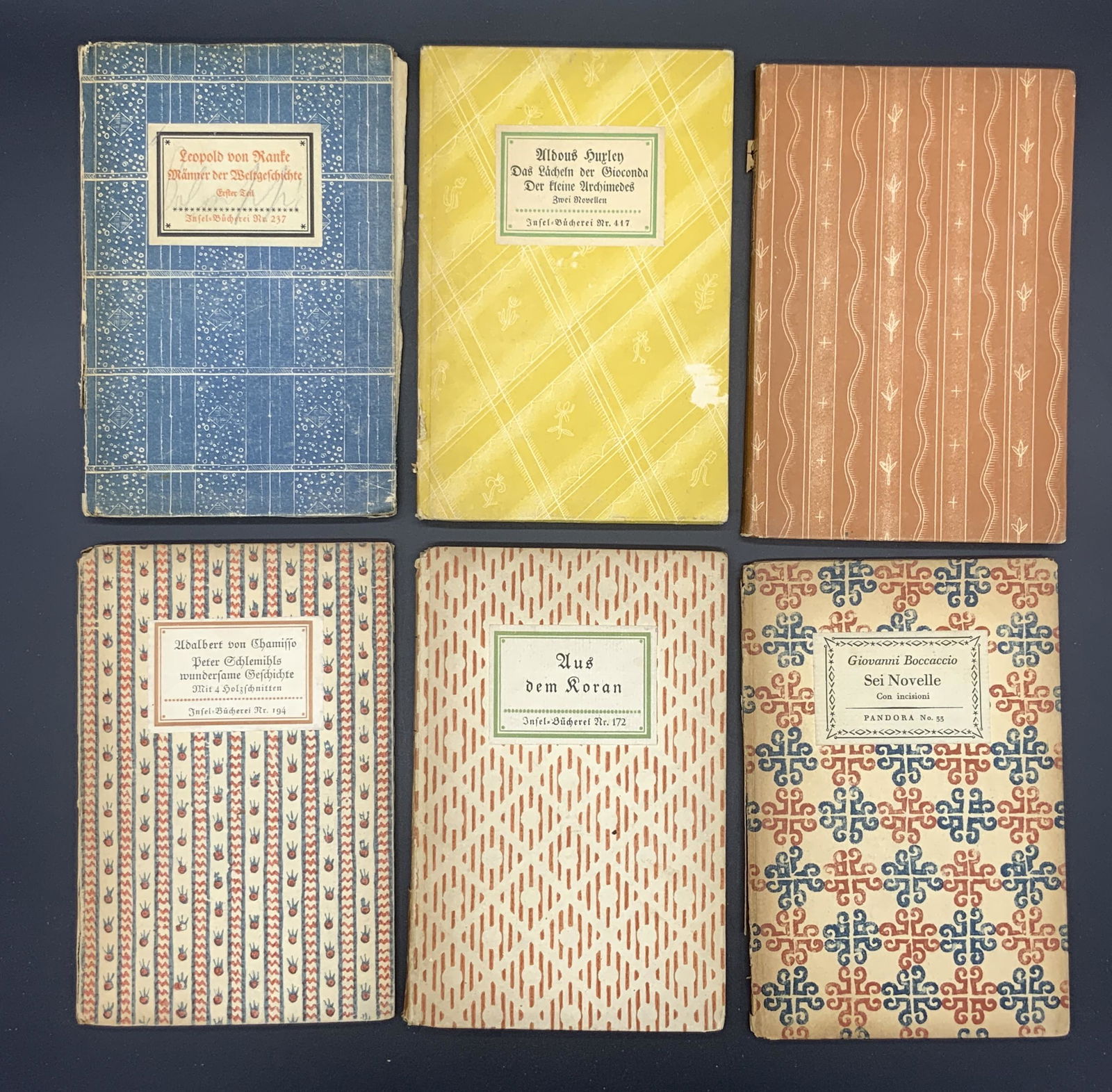 Lot of 6 Aesthetic Vintage German & Italian Books (1 of 4)