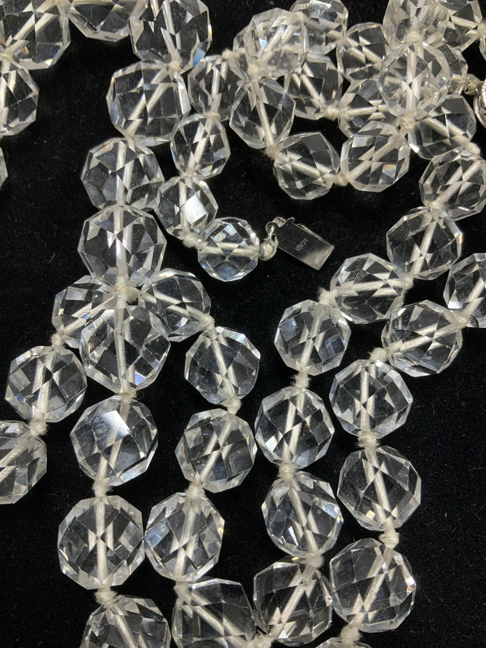 Austrian Crystal Necklace w 14K gold Clasp (1 of 5)