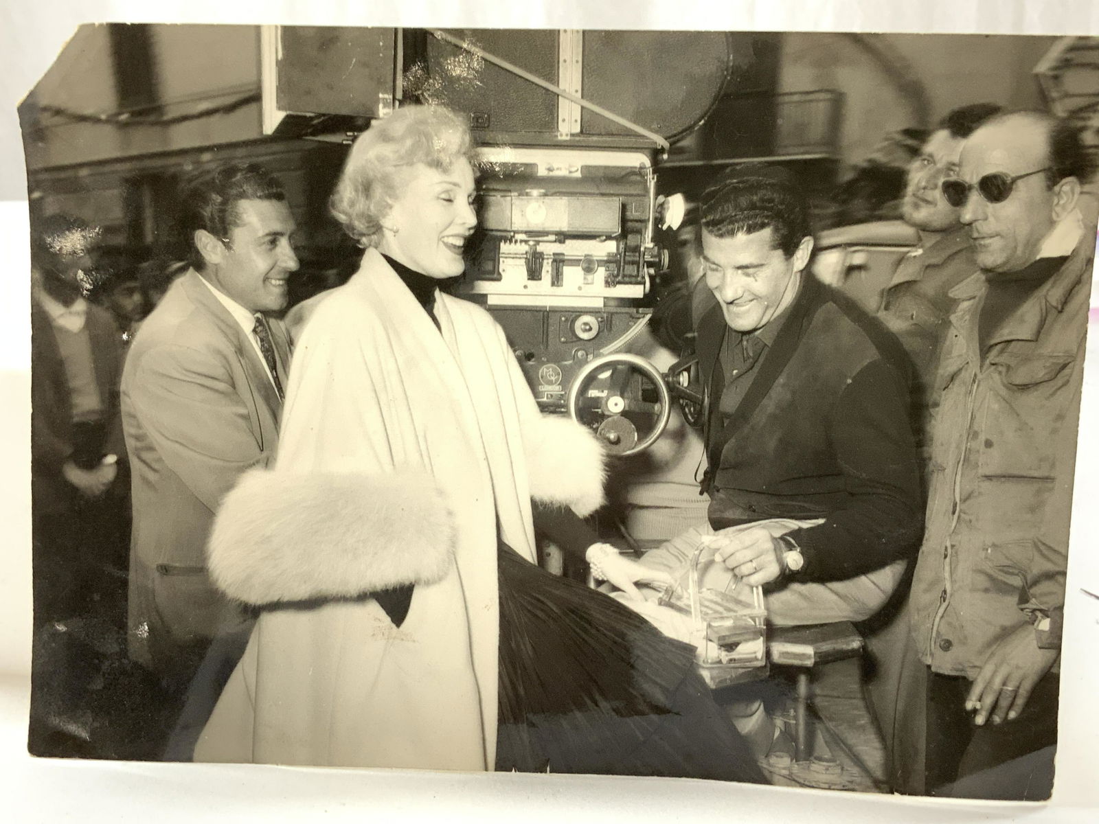 Candid B/W Photograph of ZSA ZSA Gabor 1963, Italy (1 of 5)
