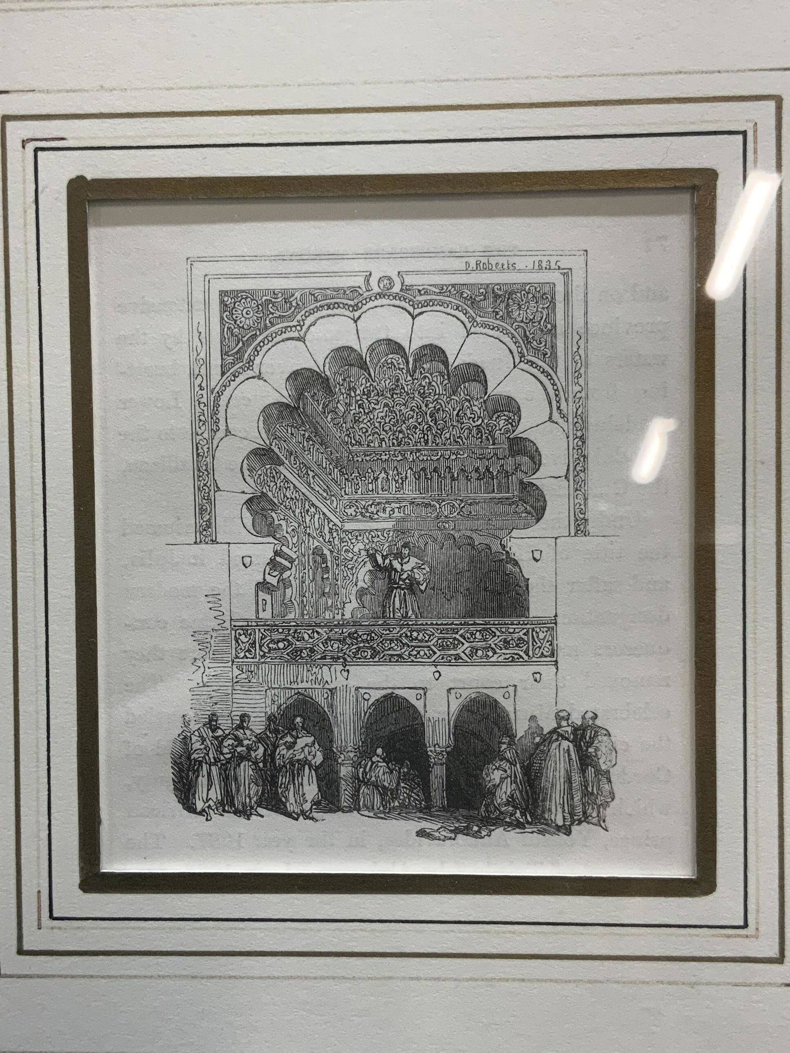D. ROBERTS Signed Antique Etching (1 of 4)