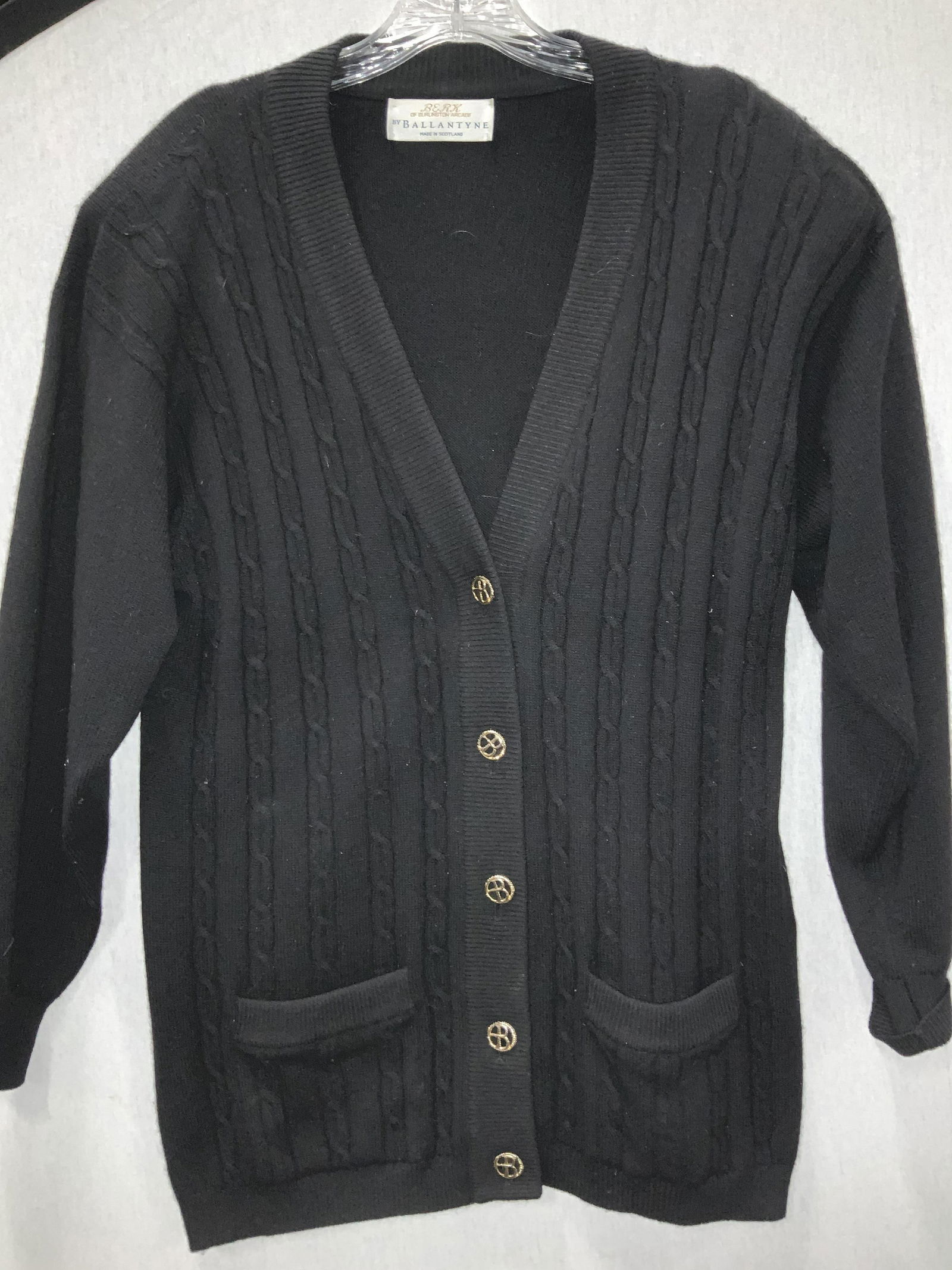 Ballantyne round-neck cotton cardigan - Green