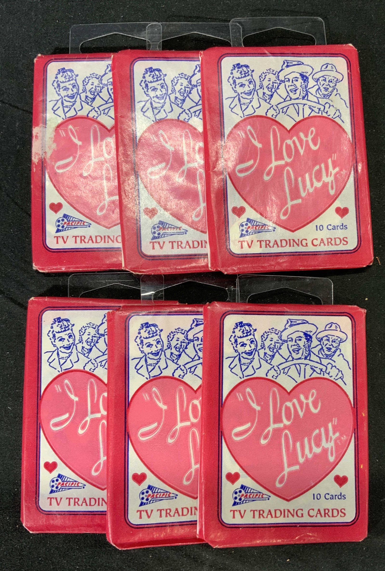 Lot 6 I LOVE LUCY Collectible Trading Cards NWT: Set of 6 packs of vintage collectible I Love Lucy TV trading cards. Each pack has 10 cards, all packs are the 110 series. All packs are new in original packaging. Measure approx. 3.5 x 2.5 inches each