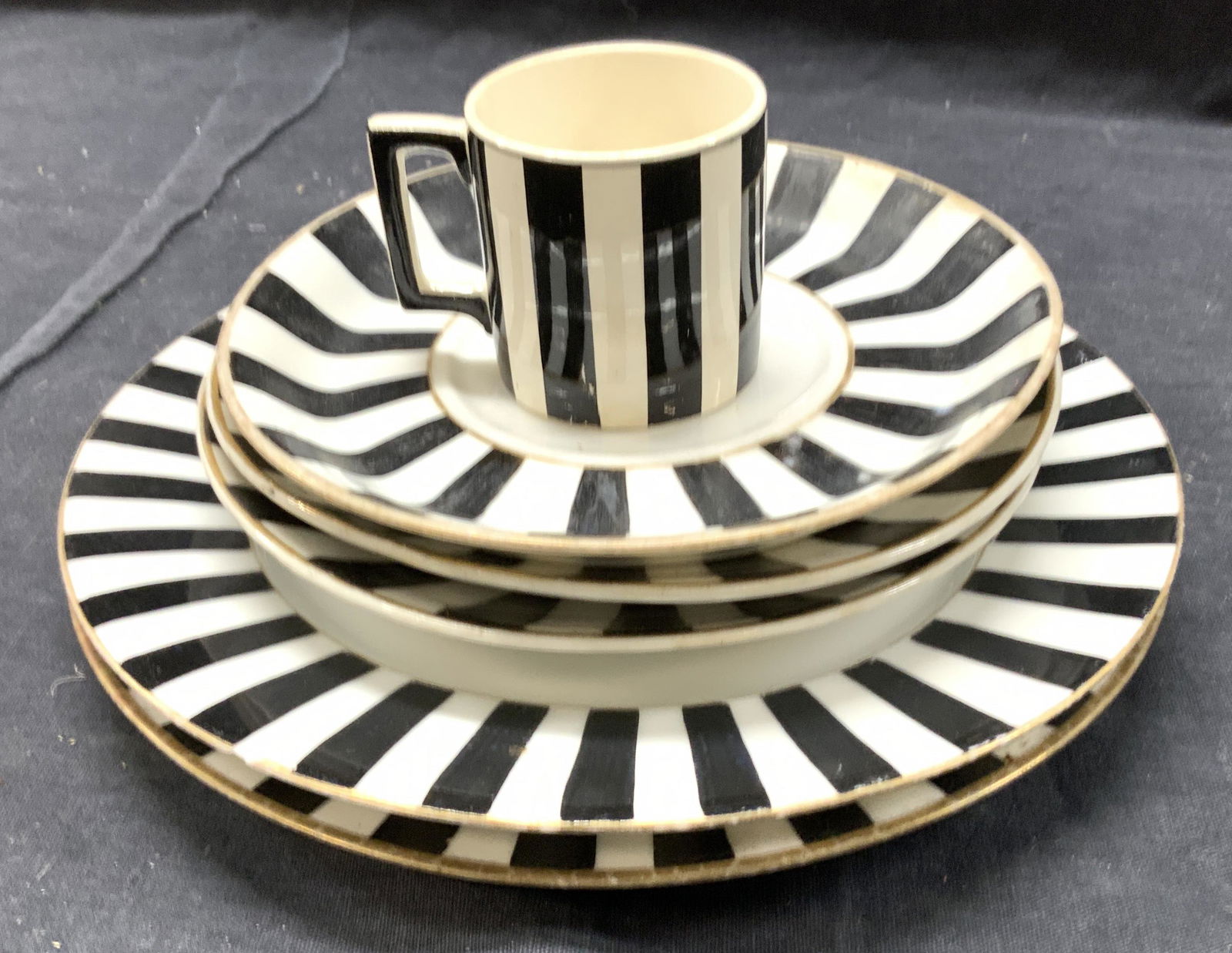 Hand Painted Black and White Ceramic Dishes 6 (1 of 5)