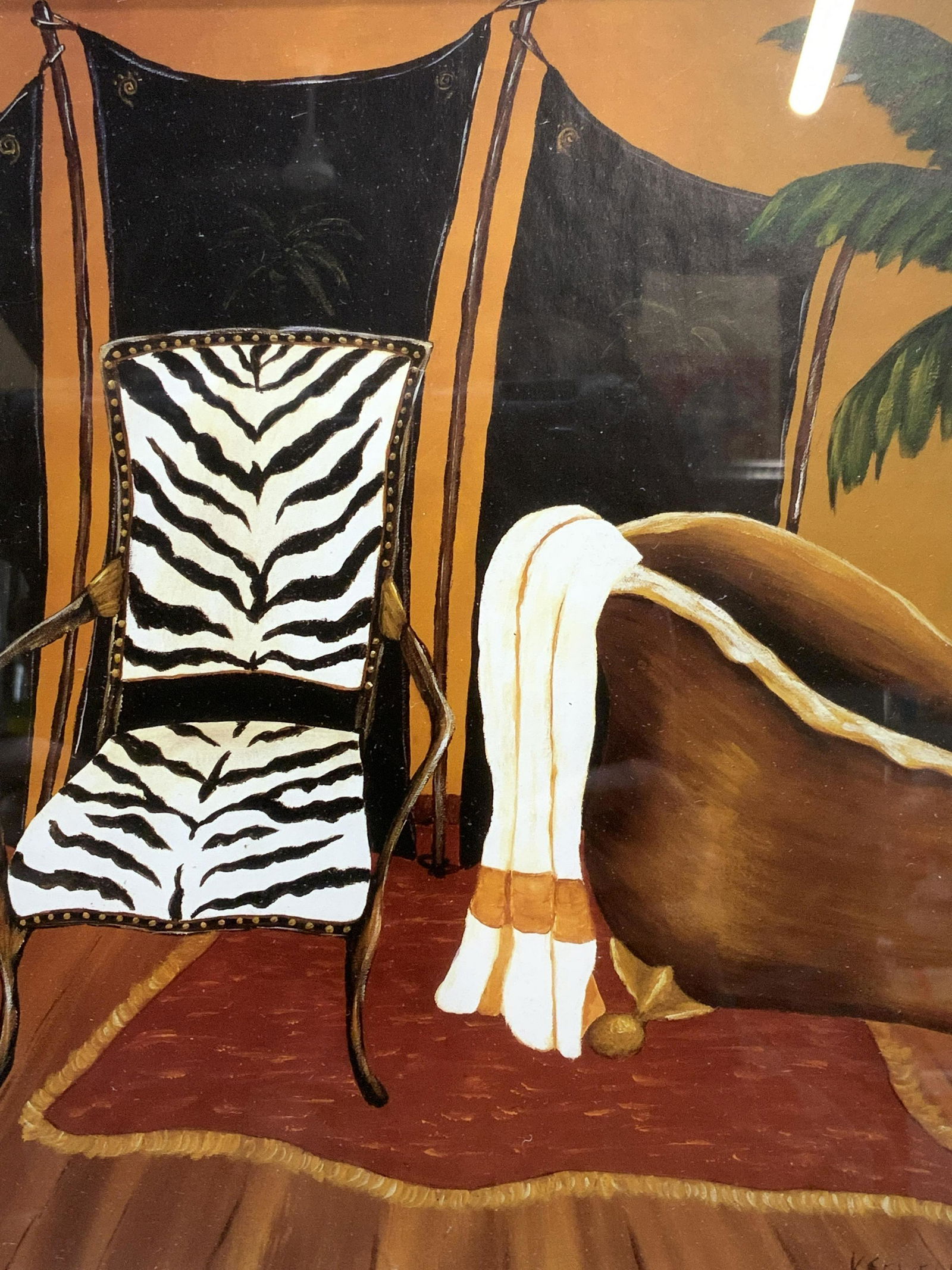 K. SEWELL Safari Bath Lithograph (1 of 4)