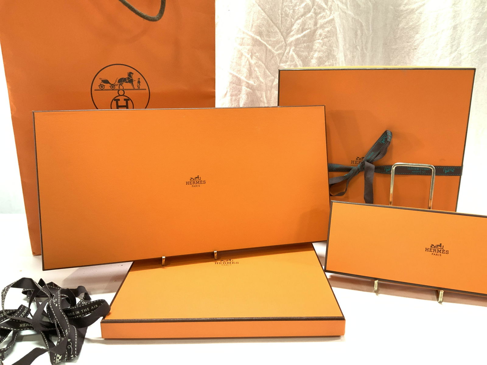 5 Collectible Hermes PARIS Gift Boxes, Bag (1 of 10)