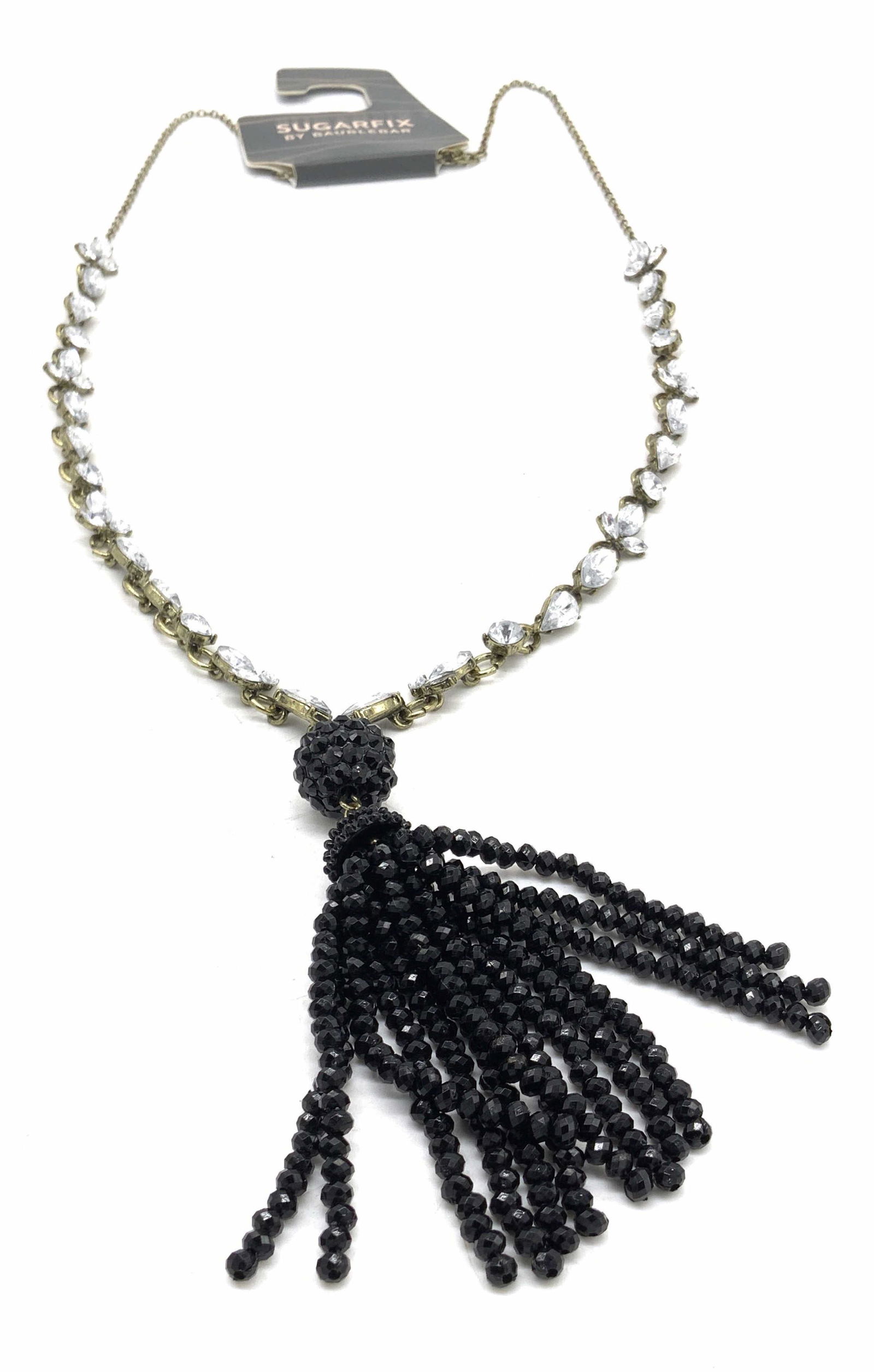 SUGARFIX BAUBLEBAR Bejeweled Tassel NWT Necklace (1 of 8)