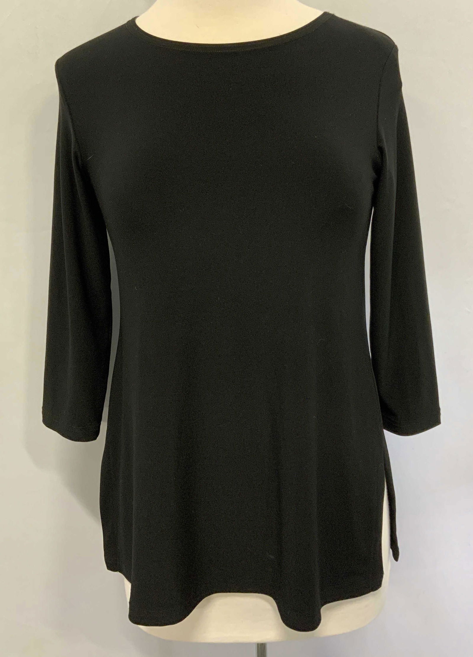 SIMPLI Black 3/4 Sleeve Stretch Top (1 of 4)