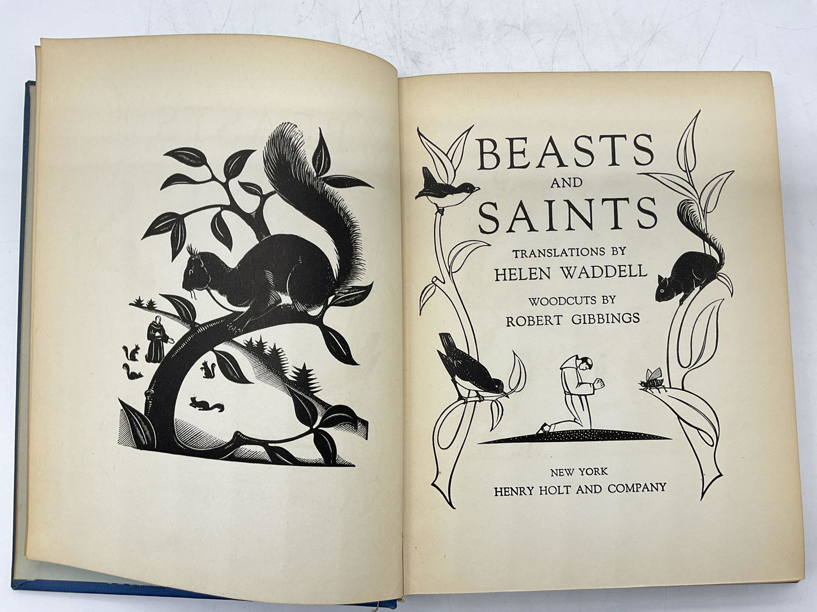 Vintage Beasts & Saints Book W Woodcuts (1 of 5)