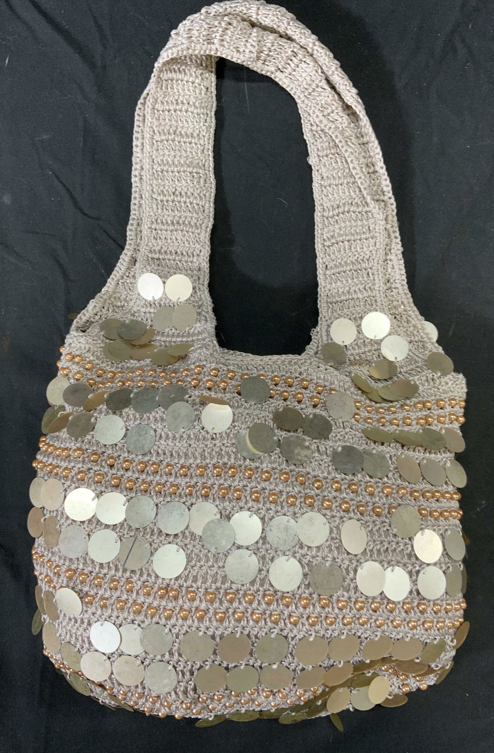 Vintage CHATEAU Crochet Handbag (1 of 4)