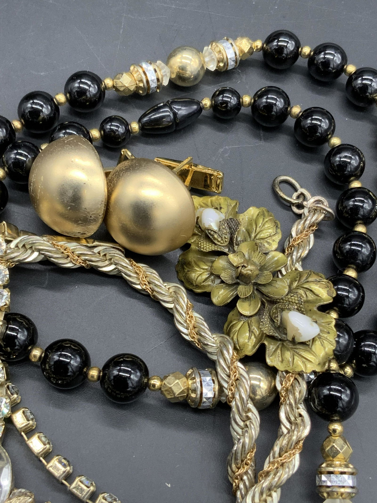 Lot5 Vintage Jewelry, STERLING Necklace, Pin, More (1 of 10)