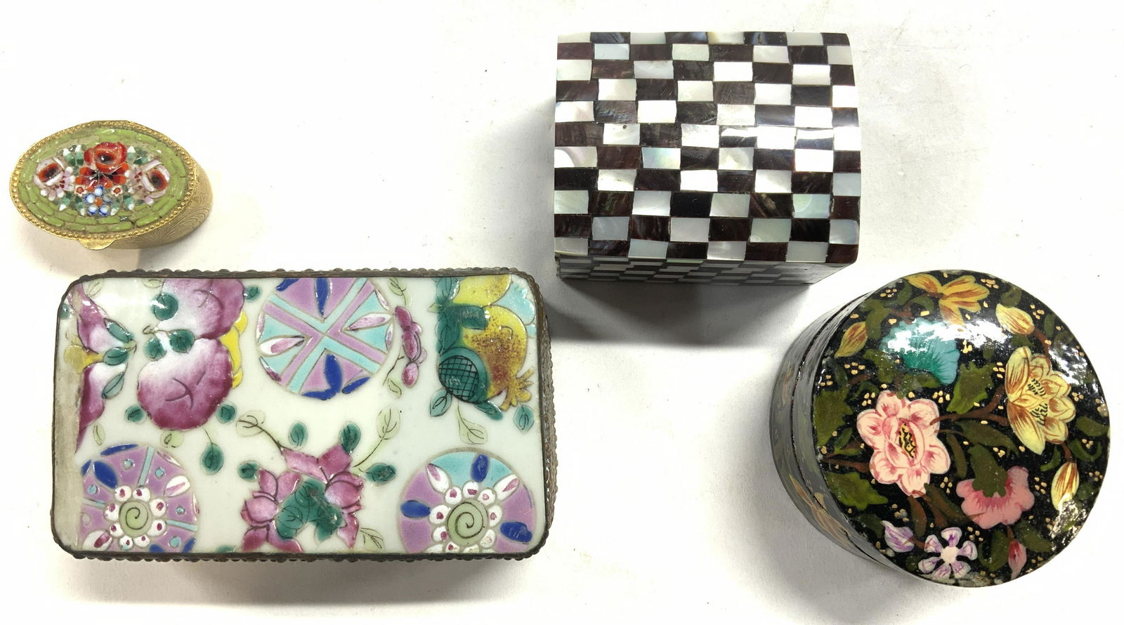 Lot 4 Assorted Trinket Boxes (1 of 6)